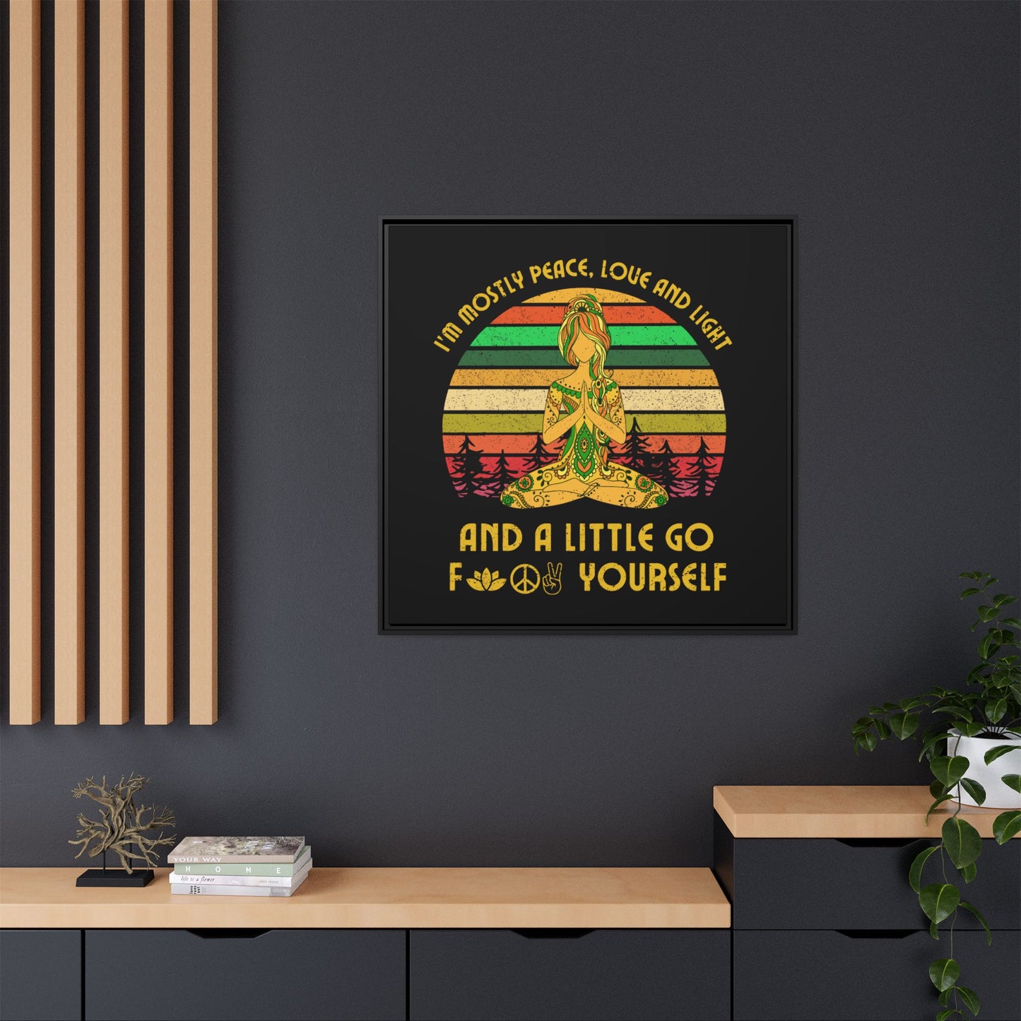 Matte Canvas, Framed (Multi-color)