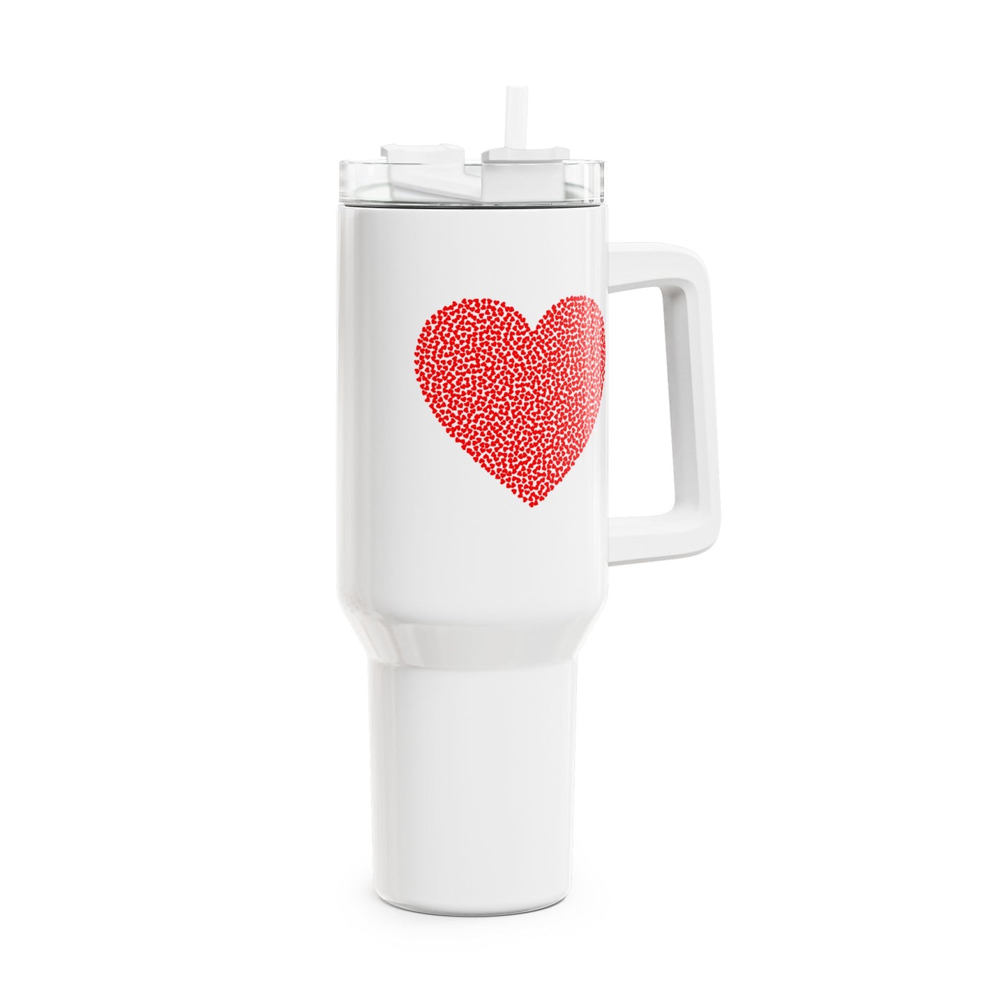 HERZ AUS PUNKTEN - Tumbler, 40oz  • Liebesbeweis Geschenk, LOVE Liebesbotschaft
