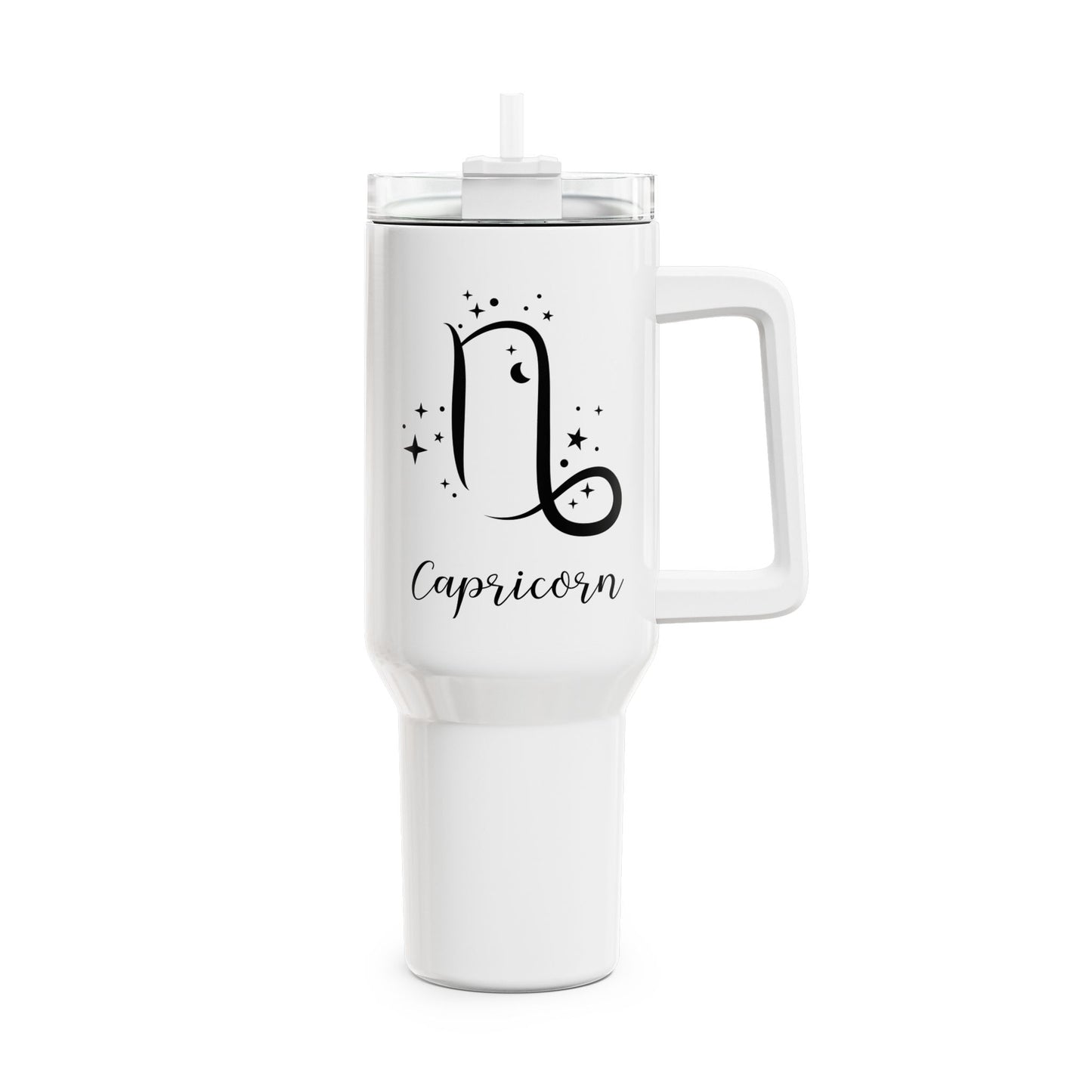 STEINBOCK CAPRICON Symbol Sternzeichen • Tumbler mit Henkel & Strohhalm • XXL Reisebecher 1,2L - YOGA SANTA