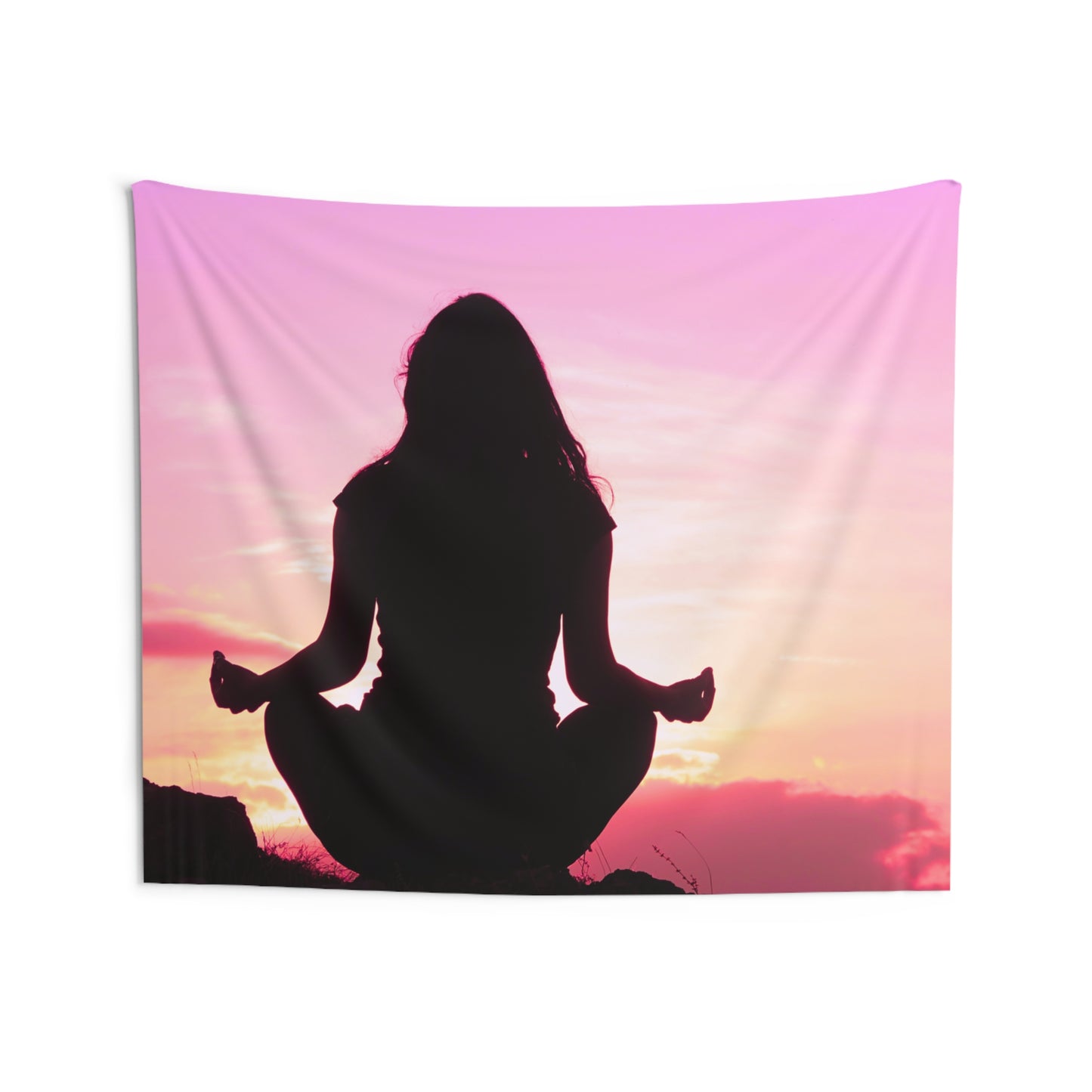 PASTELLFARBEN YOGA MEDITATION • Wandtuch • Wandttepich • Wanddekor in v. Größen bis XXL