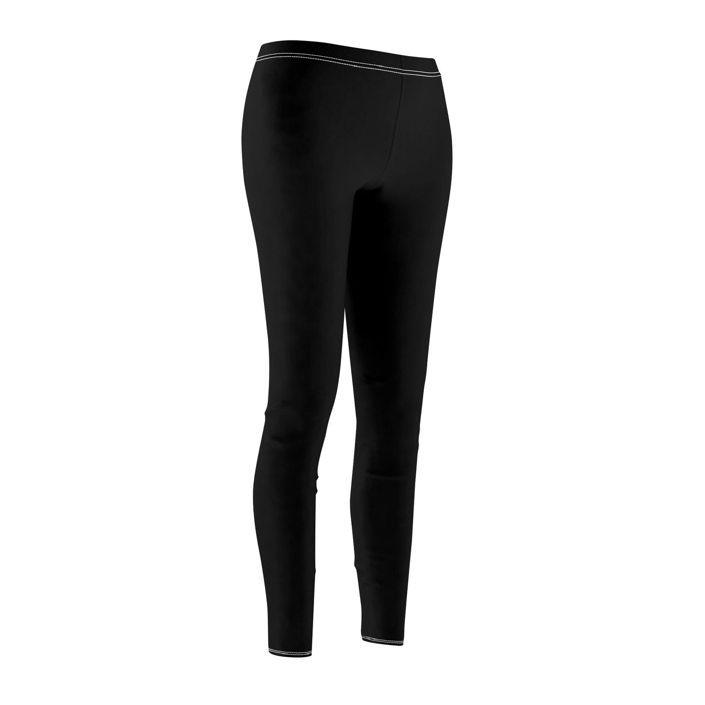 EINFARBIG SCHWARZ • Elegante Damen-Leggings • Beste Leggings für Sport & Alltag