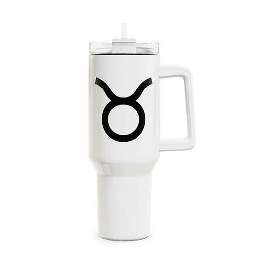 STIER TAURUS Symbol Sternzeichen Tierkreiszeichen • Tumbler mit Henkel & Strohhalm • XXL Reisebecher 1,2L - YOGA SANTA