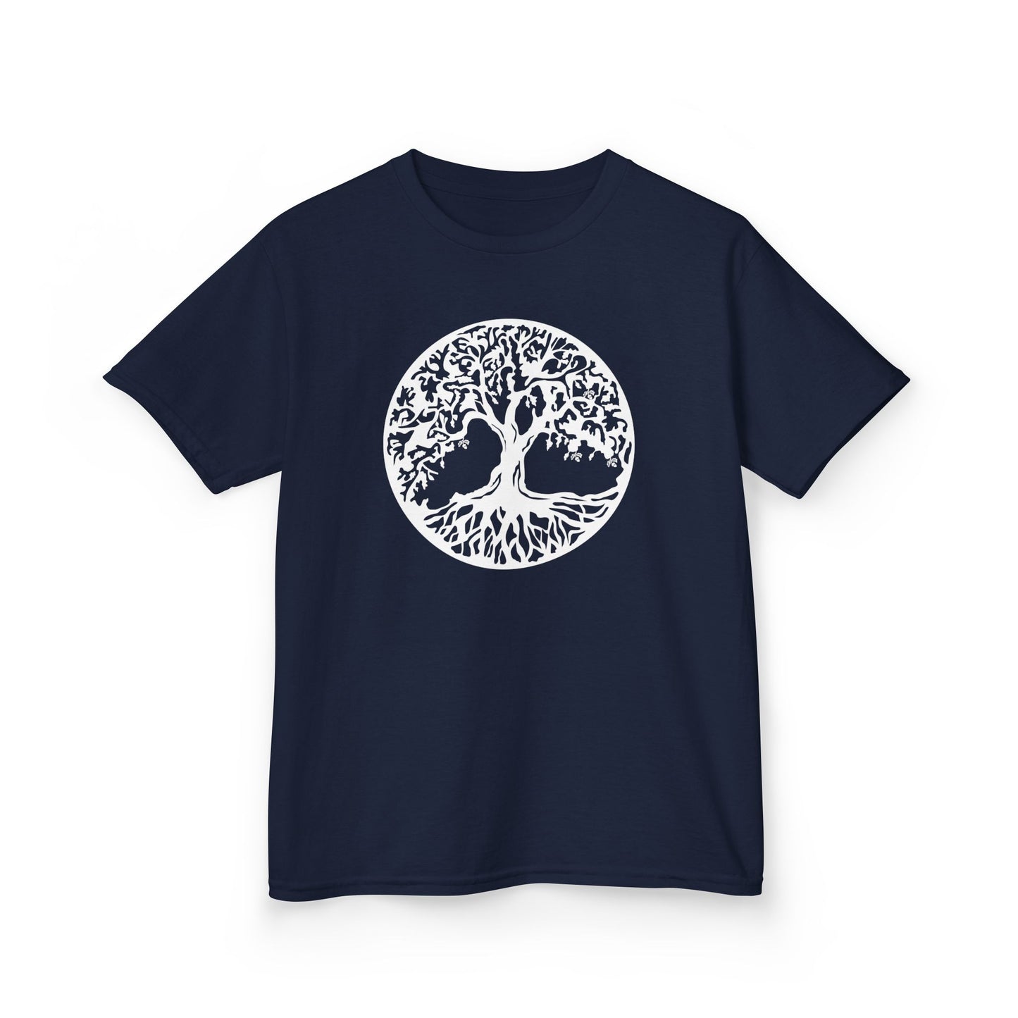 BAUM DES LEBENS Weiß • Kinder Oversize T-Shirt für Mädchen & Jungen (7–16 Jahre) • BIO Baumwolle 🌿