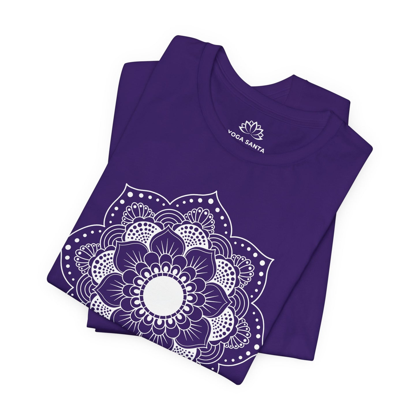 MANDALA BLUME HANDGEZEICHNET ÄSTHETISCHES BLUMENMOTIV • T-shirt Damen & Herren • Baumwolle 🌿
