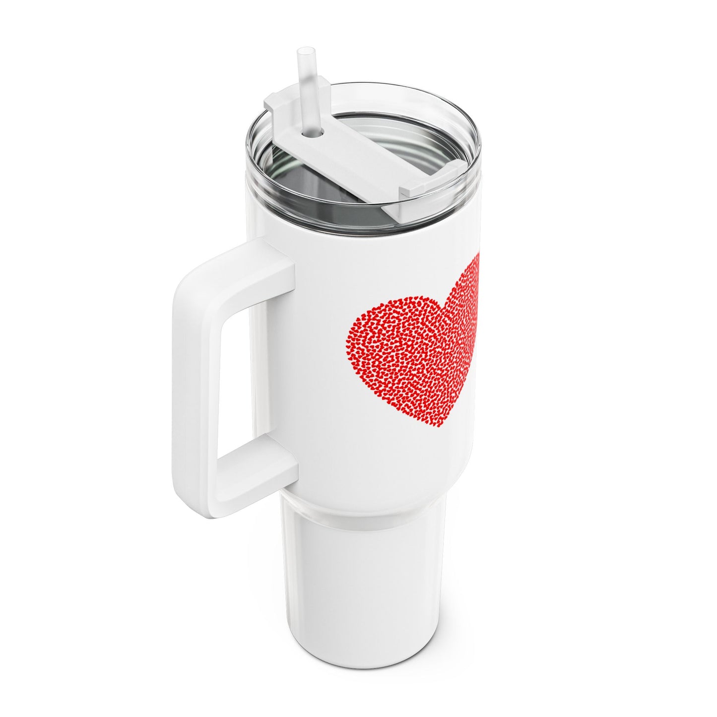 HERZ AUS PUNKTEN - Tumbler, 40oz  • Liebesbeweis Geschenk, LOVE Liebesbotschaft