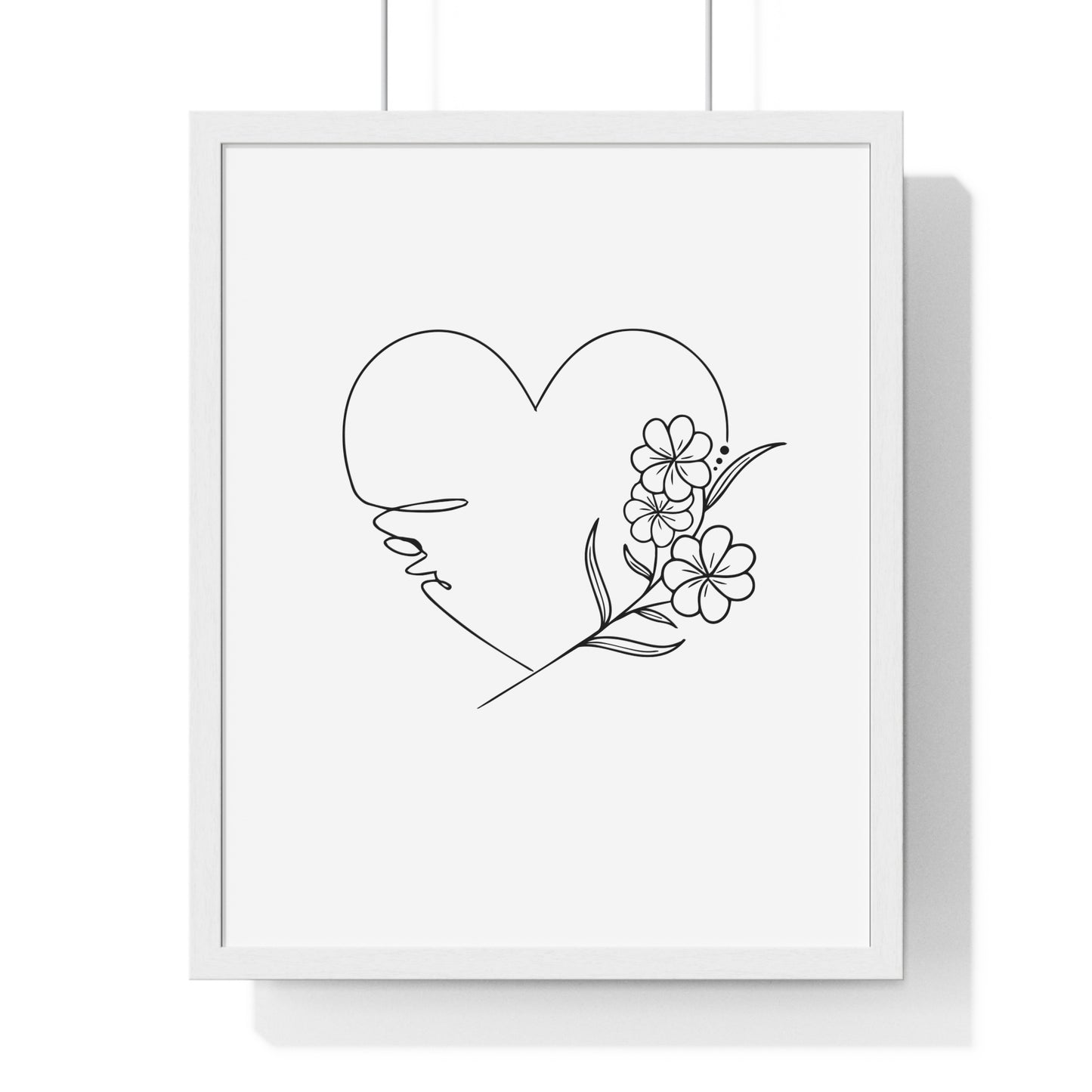 Vertical Framed Poster • Liebesbeweis Geschenk, LOVE Liebesbotschaft ❤️