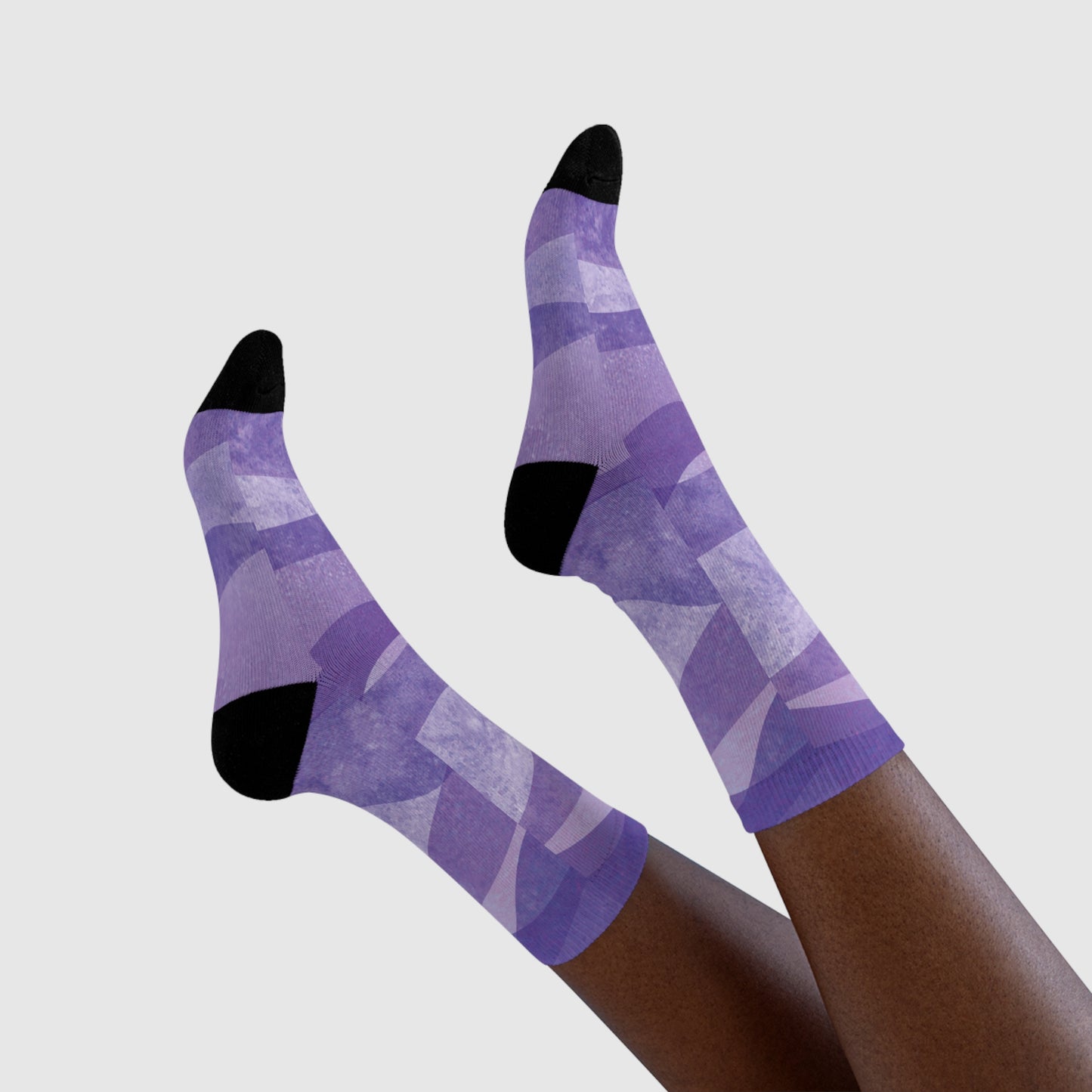 LILA SOCKEN VIOLET FLIEDER KUNSTDRUCK • HAPPY SOCKS Crew Socken mit Motiv