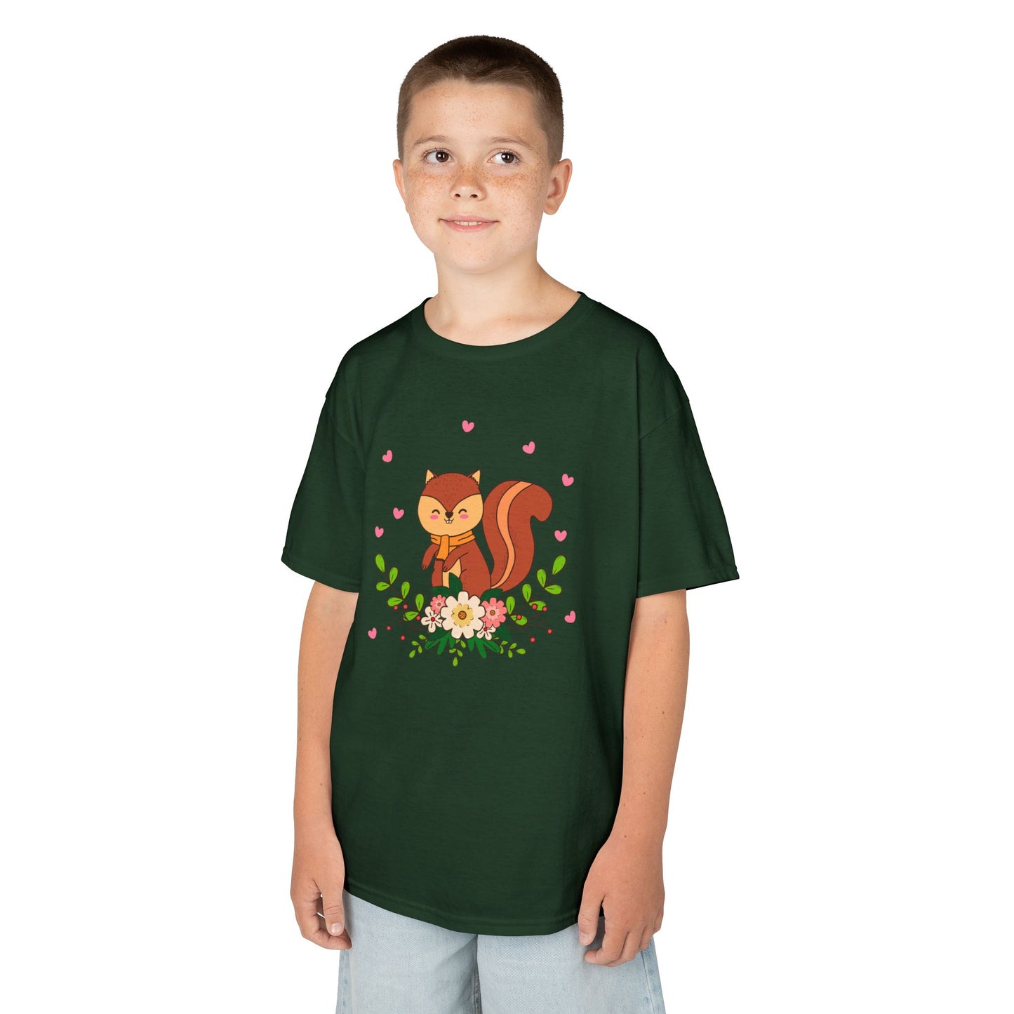 EICHHÖRNCHEN - WALTIER HERZEN NIEDLICH • Kinder Oversize T-Shirt für Mädchen & Jungen (7–16 Jahre) • BIO Baumwolle 🌿