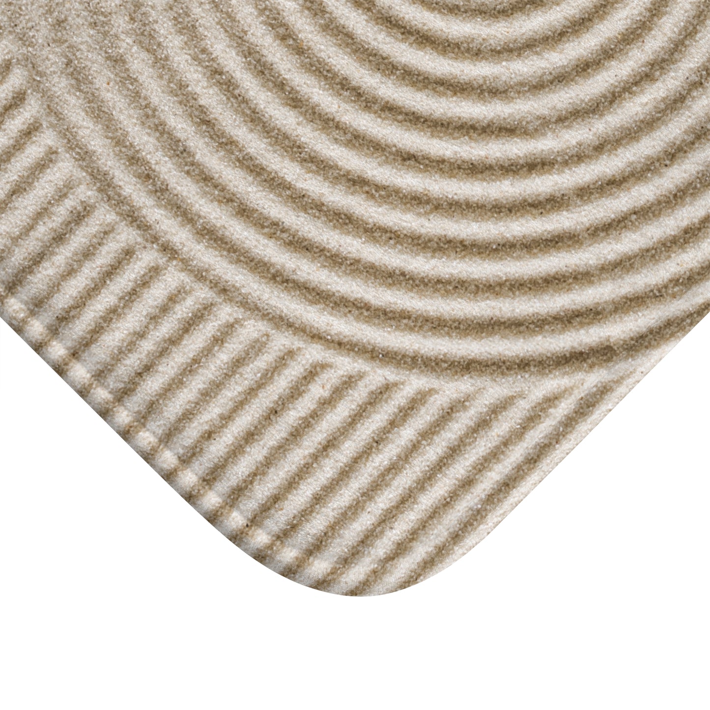 ZEN GARTEN ILLUSION SANDTEPPICH • Badvorleger / Fussmatte / Badteppich EXTRA Weich • 43 x 61 cm & 53 x 86 cm