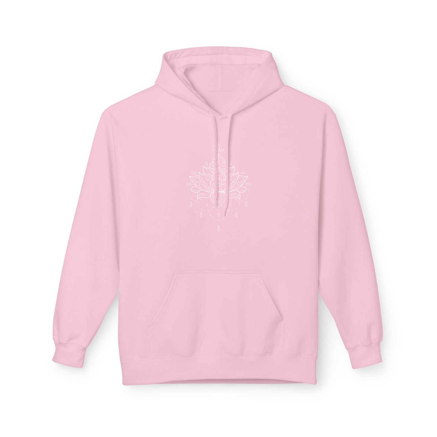 LOTUSBLÜTEN-ZEICHNUNG MINIMALISTISCH, ÄSTHETISCH SCHÖN •    Hoodie für Damen & Herren Kuschelpullover • Baumwolle 🌿