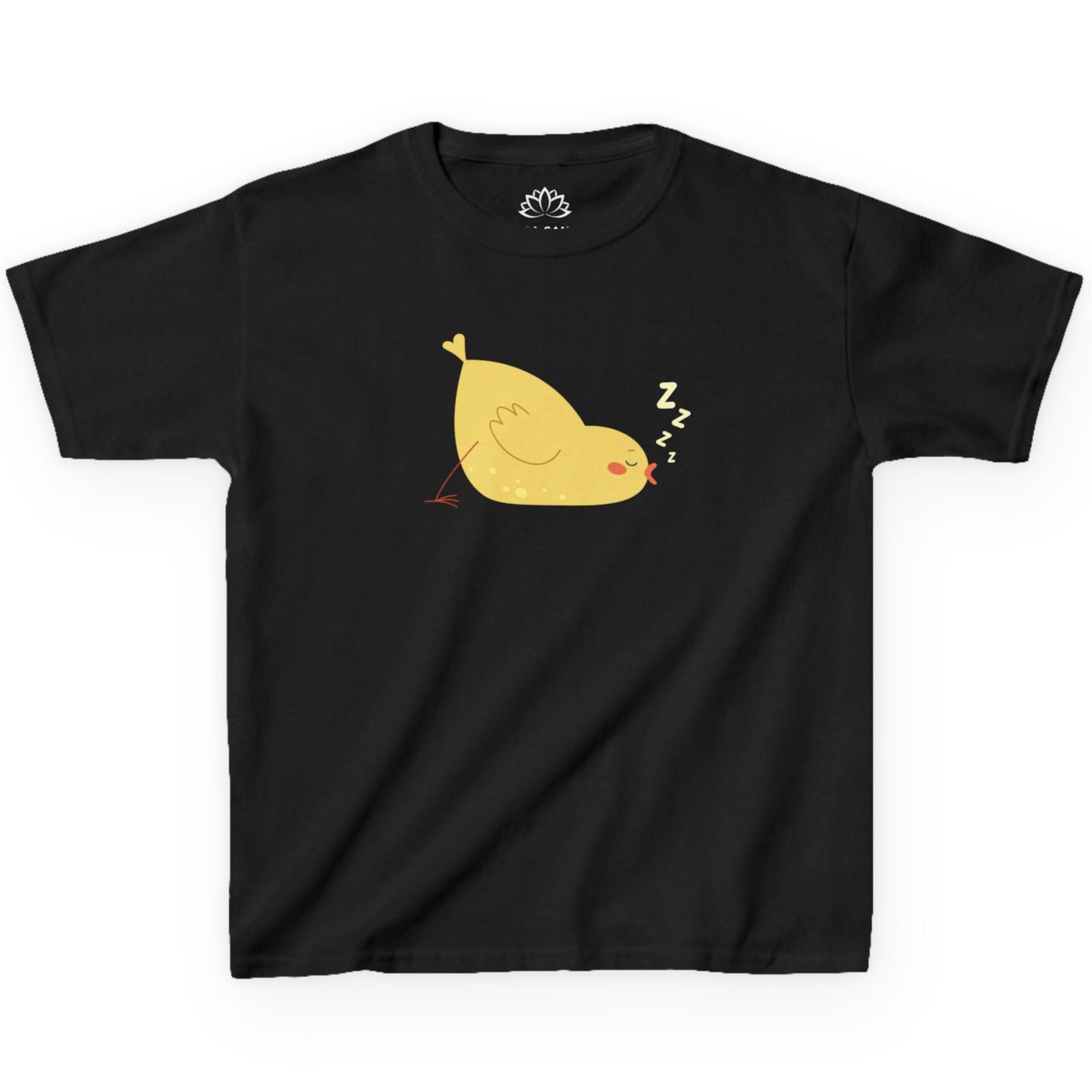 KÜCKEN HÜHNER BABY SCHLÄFT NIEDLICH SÜß COMIC • Pijama Schlafoberteil Oversize Kinder T-Shirt Mädchen Jungen • BIO Baumwolle 🌿