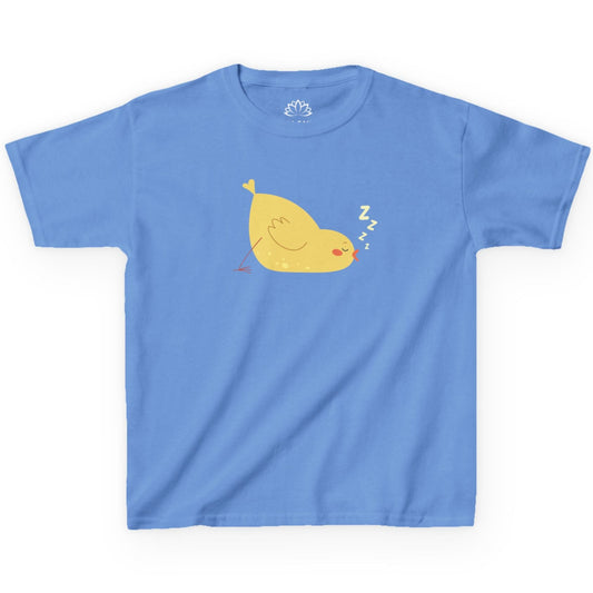 KÜCKEN HÜHNER BABY SCHLÄFT NIEDLICH SÜß COMIC • Pijama Schlafoberteil Oversize Kinder T-Shirt Mädchen Jungen • BIO Baumwolle 🌿
