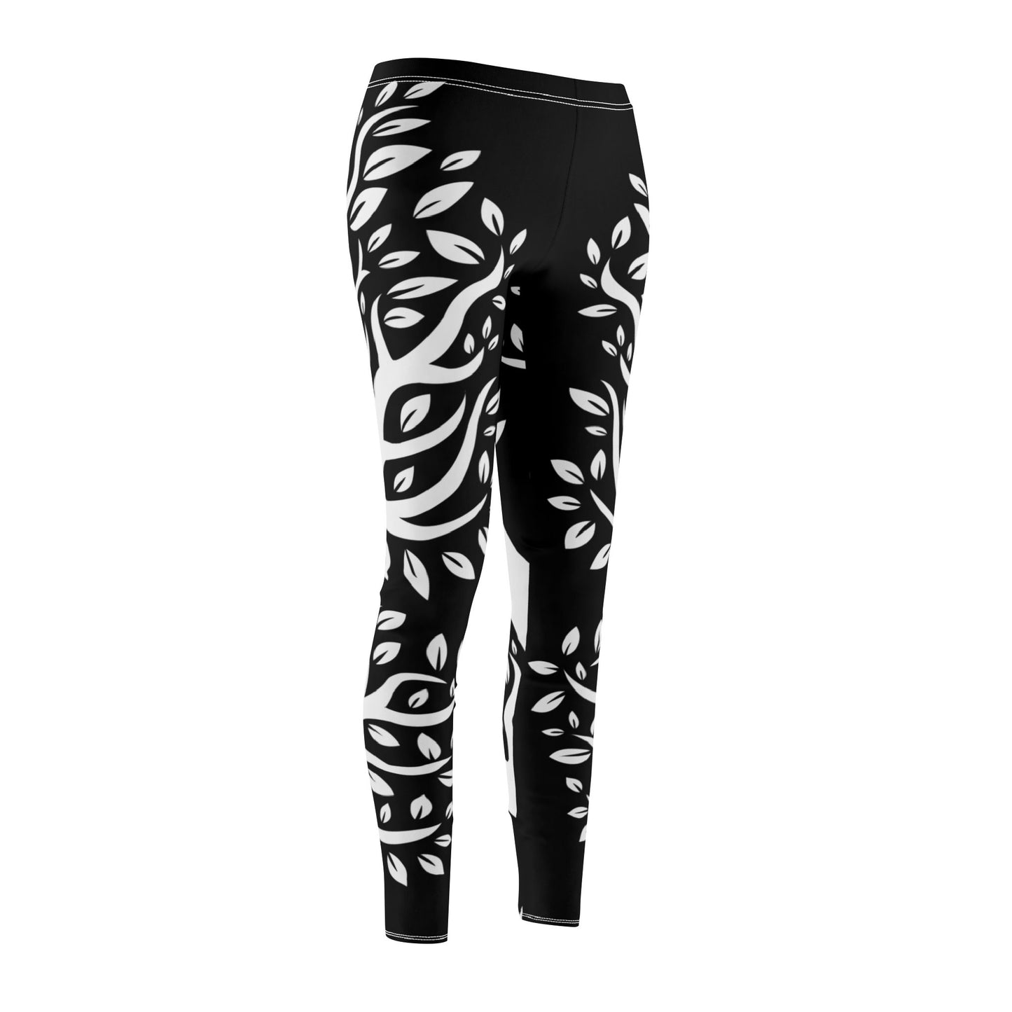 SCHLINGPFLANZEN OPTIK FLORALE PFLANZEN • Olivenbaum Damen Leggins Schwarz • Beste Leggings für Sport & Freizeit