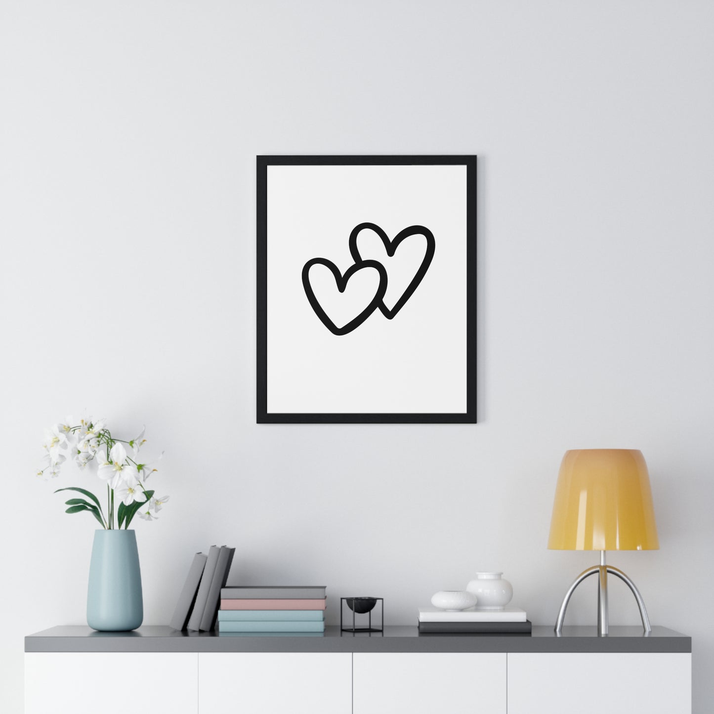 Vertical Framed Poster • Liebesbeweis Geschenk, LOVE Liebesbotschaft ❤️