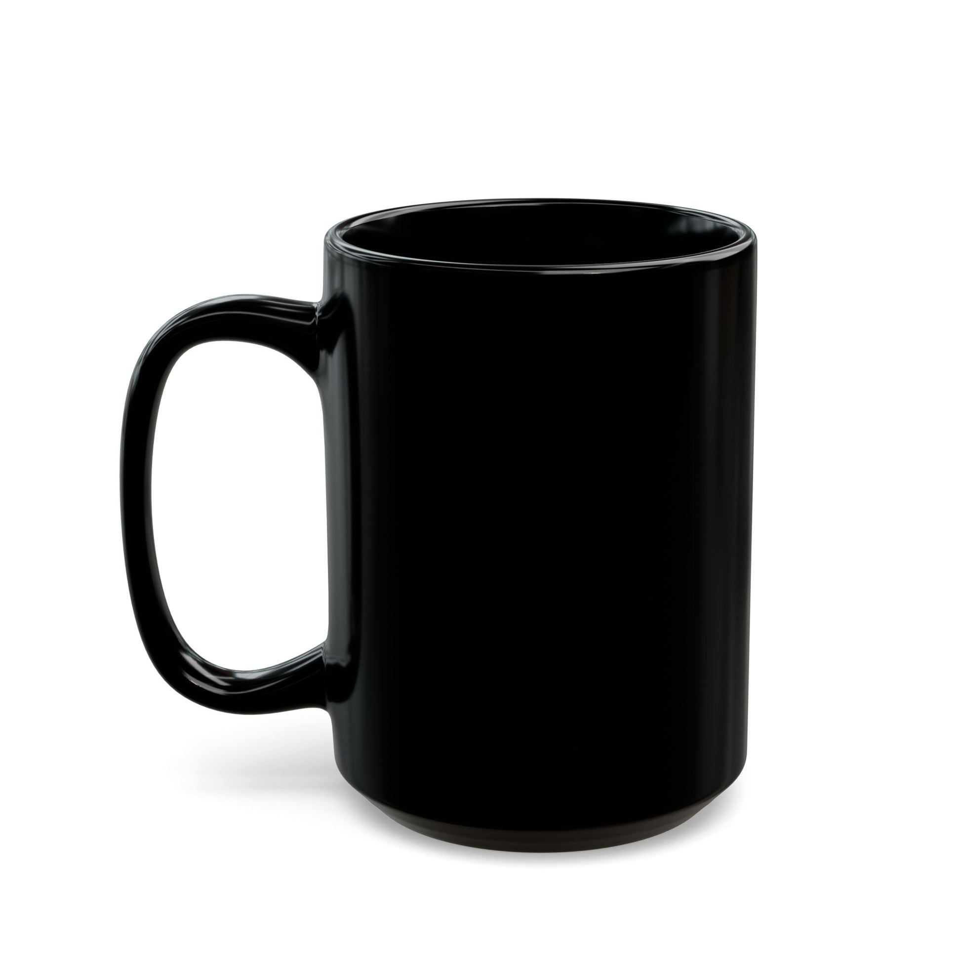 YING YANG • Spirituelles Motiv • 440ml XXL Kaffeebecher Schwarz - YOGA SANTA