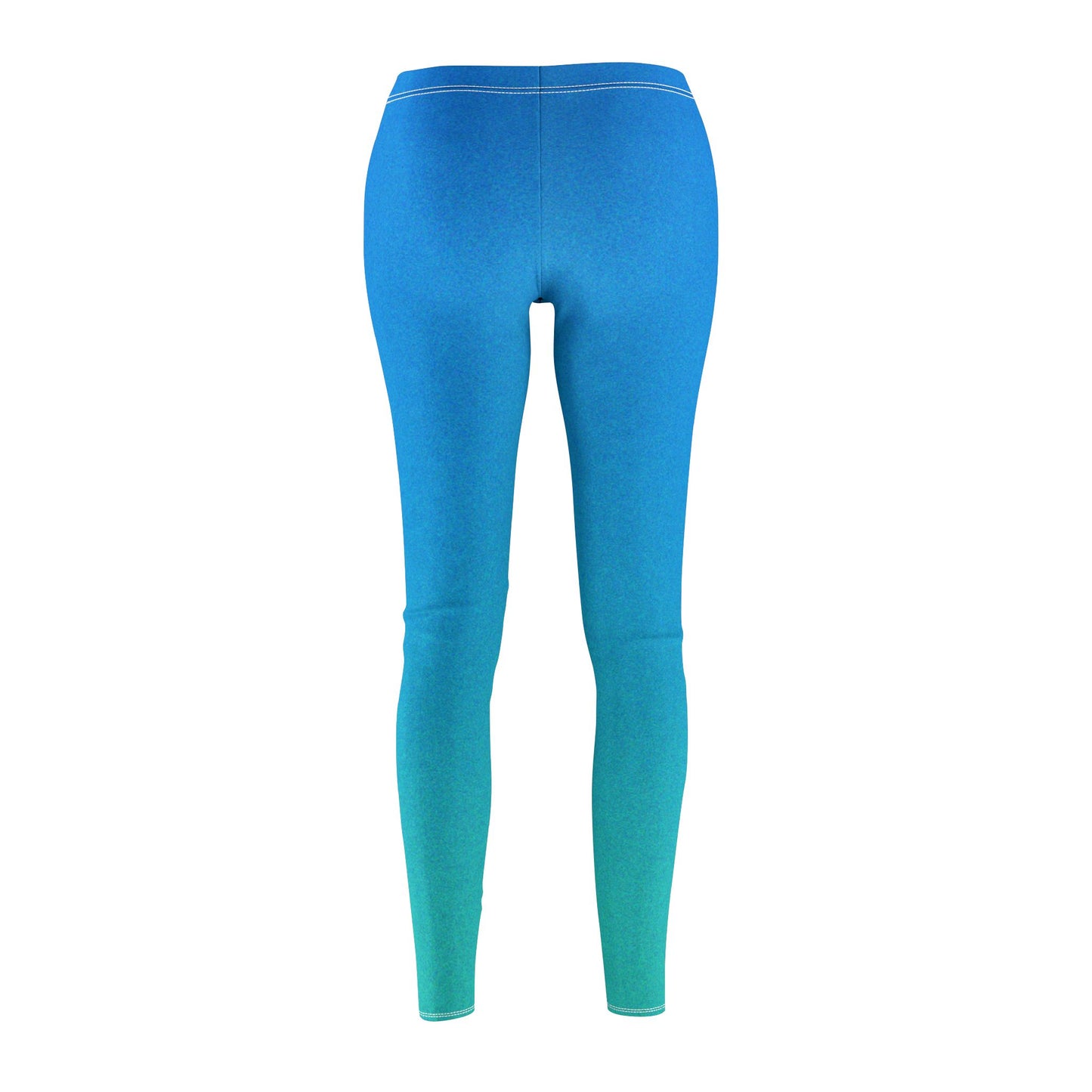 BLAU TÜRKISE LEGGINGS Meeresbrise FARBÜBERGANG • Damen-Leggings extravagant, außergewöhlnlich • Beste Leggings für Sport & Alltag
