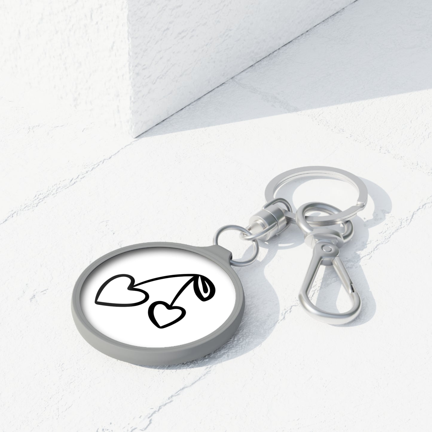 HERZKIRSCHEN NIEDLISCH SÜßE - LOVE SYMBOL LIEBESBEWEIS - LIEBESBOTSCHAFT • Edler Luxus Schlüsselanhänger mit Karabiner für Frauen & Männer
