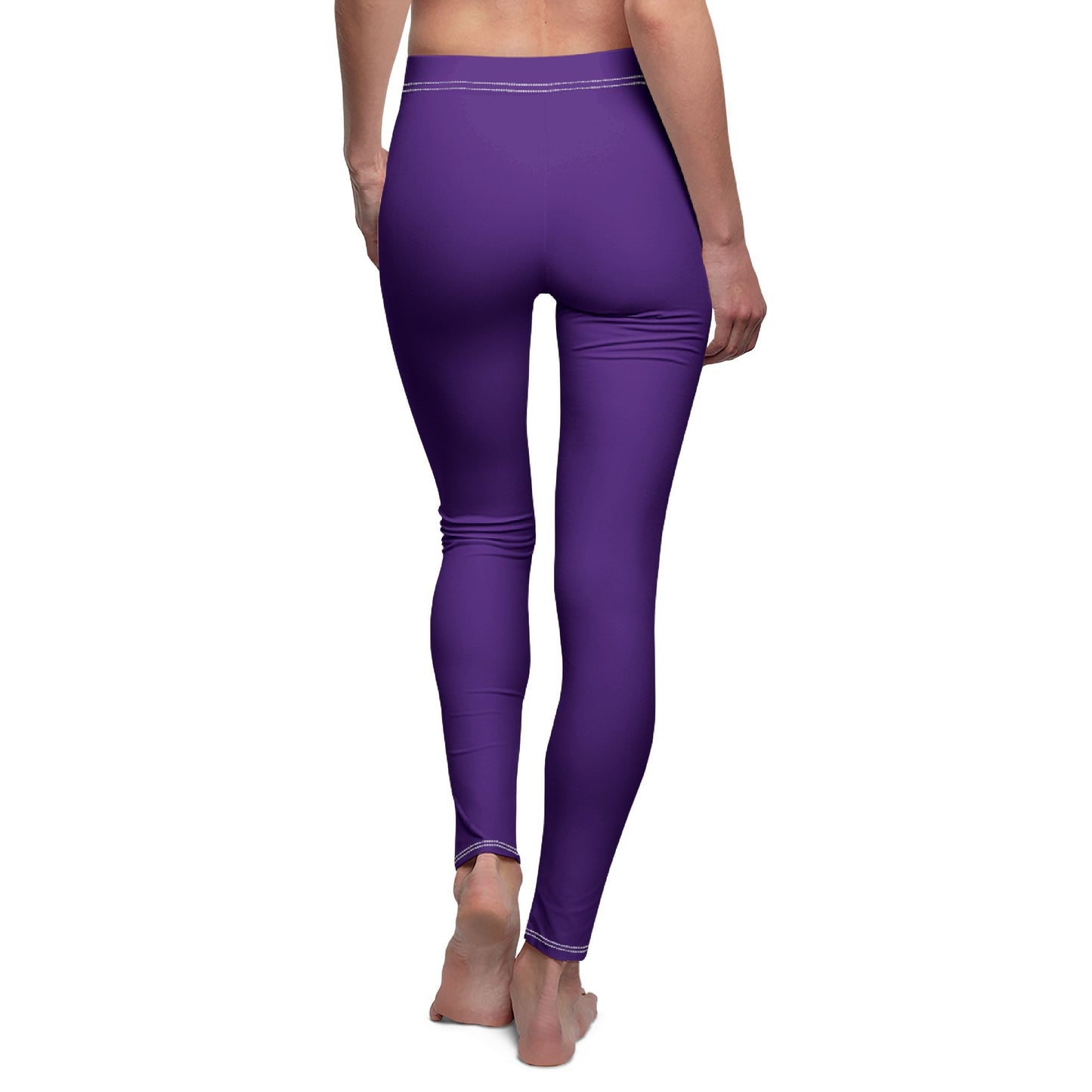 EINFARBIG LILA VIOLETT • Damen-Leggings mit Print Aufdruck • Beste Leggings für Sport & Alltag