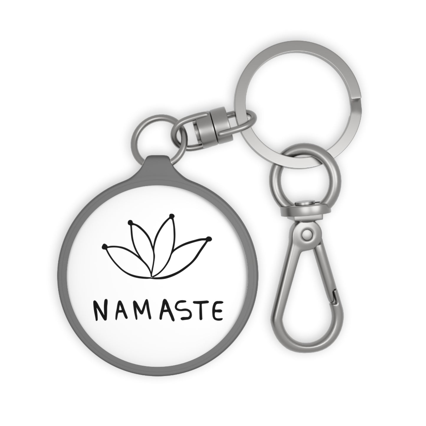 NAMASET NIEDLCIHE LOTUSBLÜTE • Edler Luxus Schlüsselanhänger mit Karabiner für Frauen & Männer