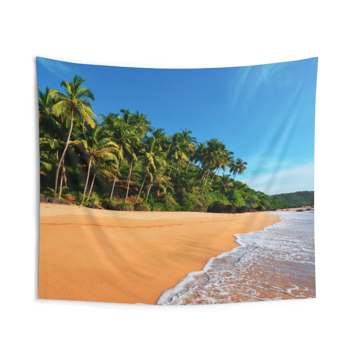 PALMEN MEER STRAND • Urlaubsmotiv • Wandtuch • Wandttepich • Wanddekor in v. Größen bis XXL