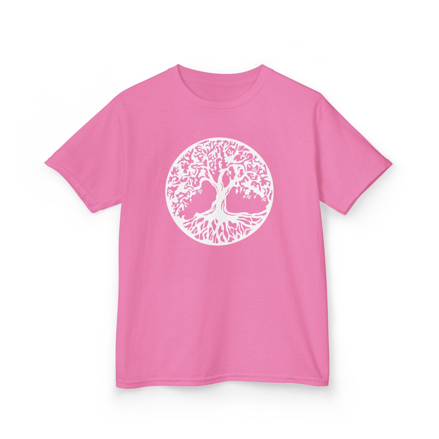 BAUM DES LEBENS Weiß • Kinder Oversize T-Shirt für Mädchen & Jungen (7–16 Jahre) • BIO Baumwolle 🌿
