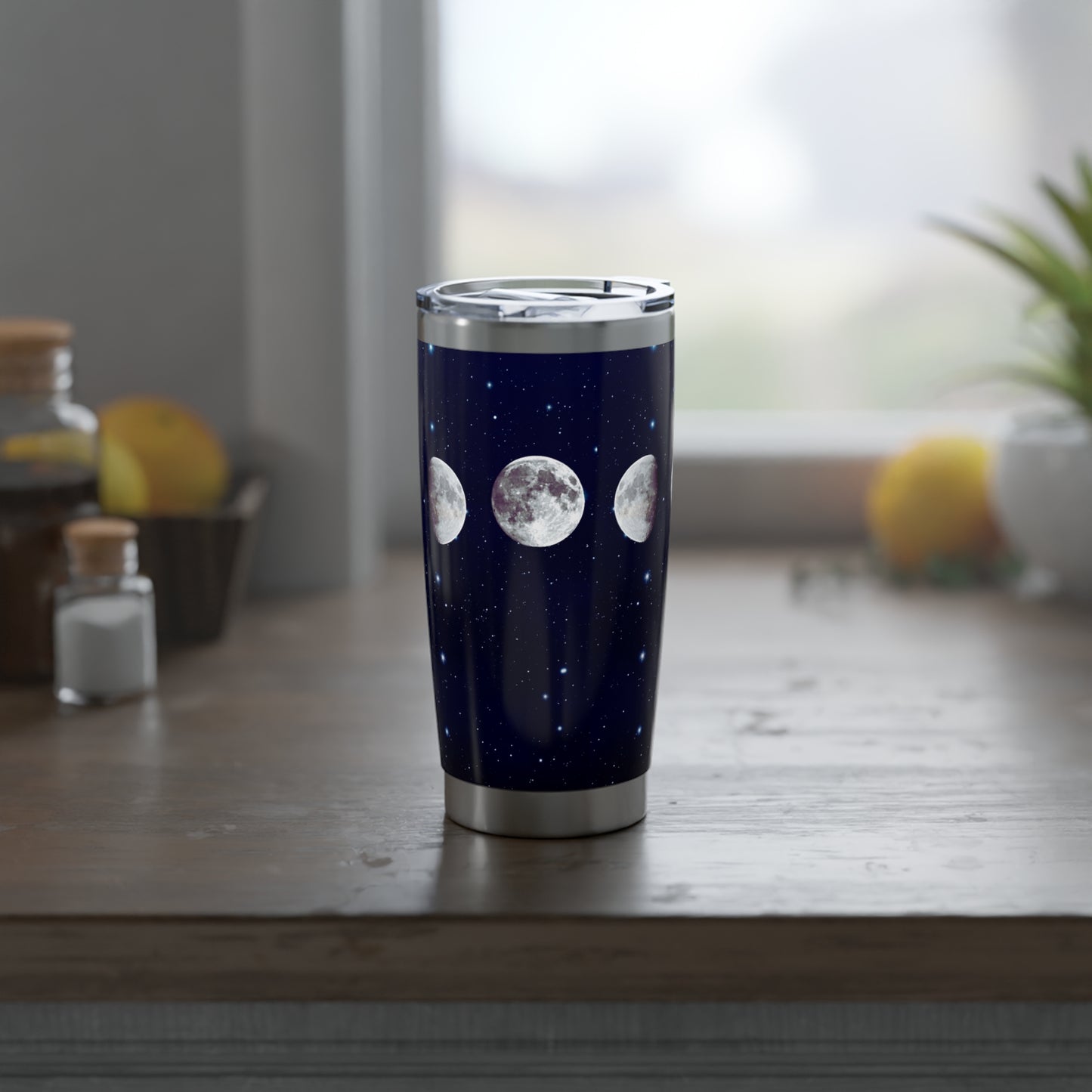 MONDPHASE STERNENHIMMEL NACHTHIMMEL • Thermo-Reisebecher XL • 590 ml • Tumbler Vagabond