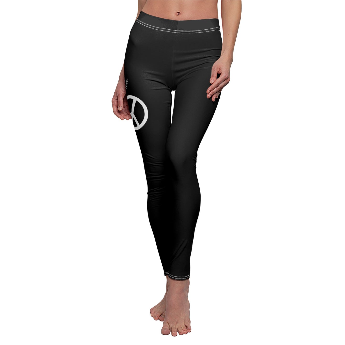 FRIEDENSTAUBE PEACE ZEICHEN FRIEDESNZEICHEN FRIEDENSSYMBOL • Damen-Leggings mit Print Aufdruck • Beste Leggings für Sport & Alltag