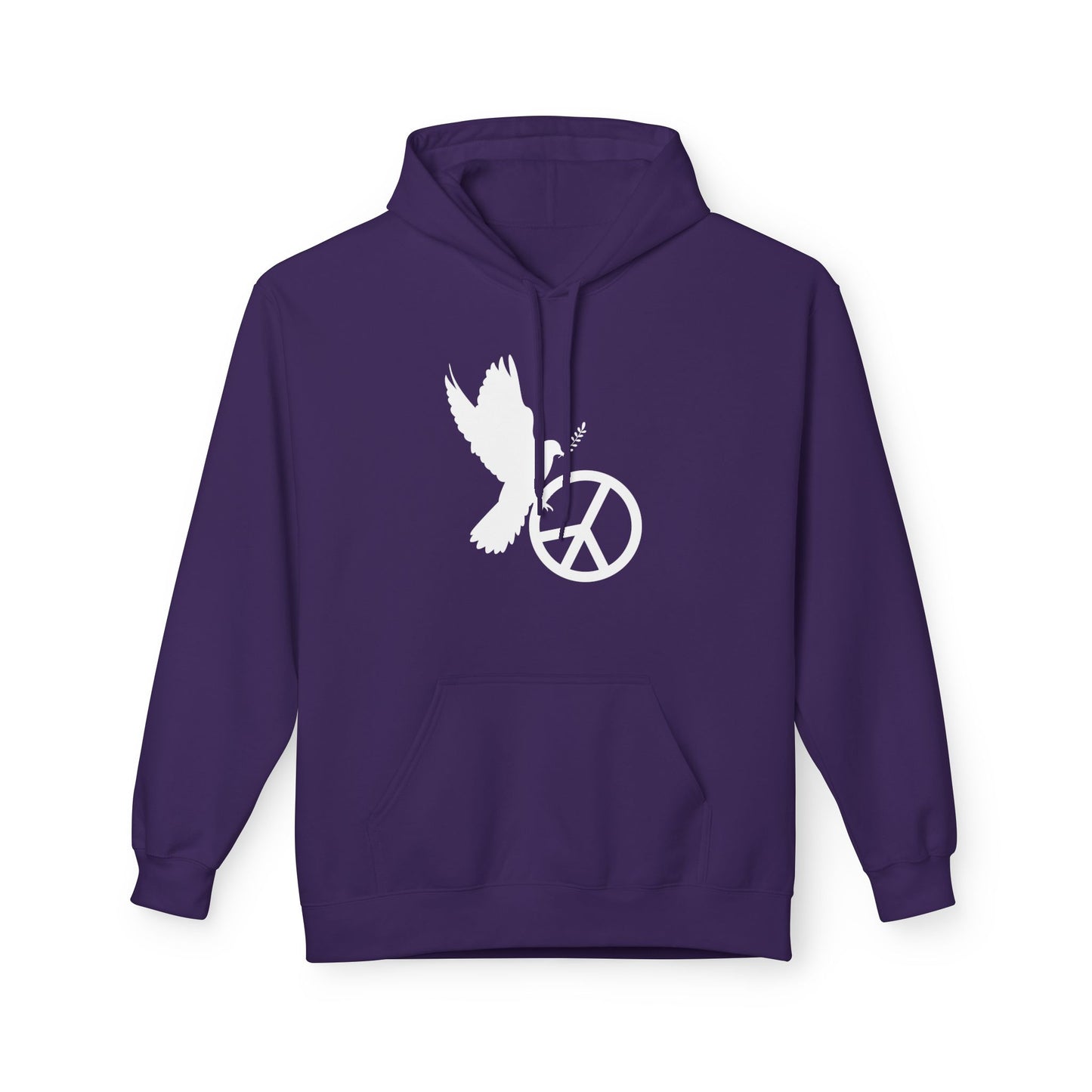 FRIEDENSTAUBE PEACE ZEICHEN FRIEDENSMOTIV FRIEDENSBOTSCHAFT • Kuschelweicher Hoodie für Damen & Herren • Baumwolle 🌿