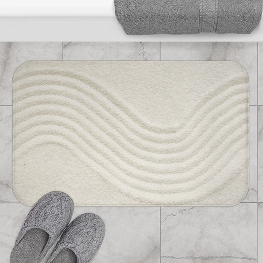 ZEN GARTEN - OPTISCHE ILLUSTION • Badvorleger / Fussmatte / Badteppich EXTRA Weich • 43 x 61 cm & 53 x 86 cm