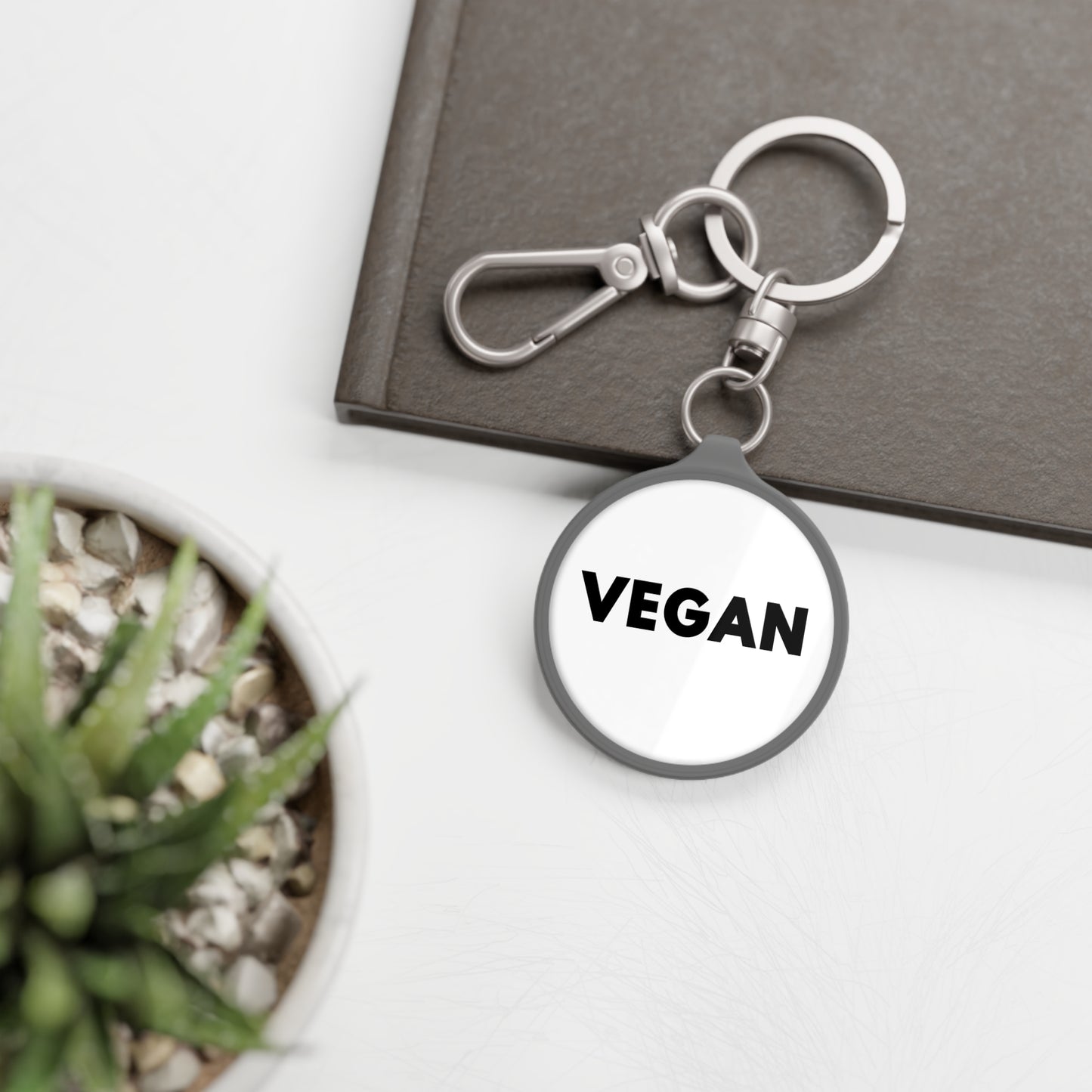 VEGAN • Edler Luxus Schlüsselanhänger mit Karabiner für Frauen & Männer