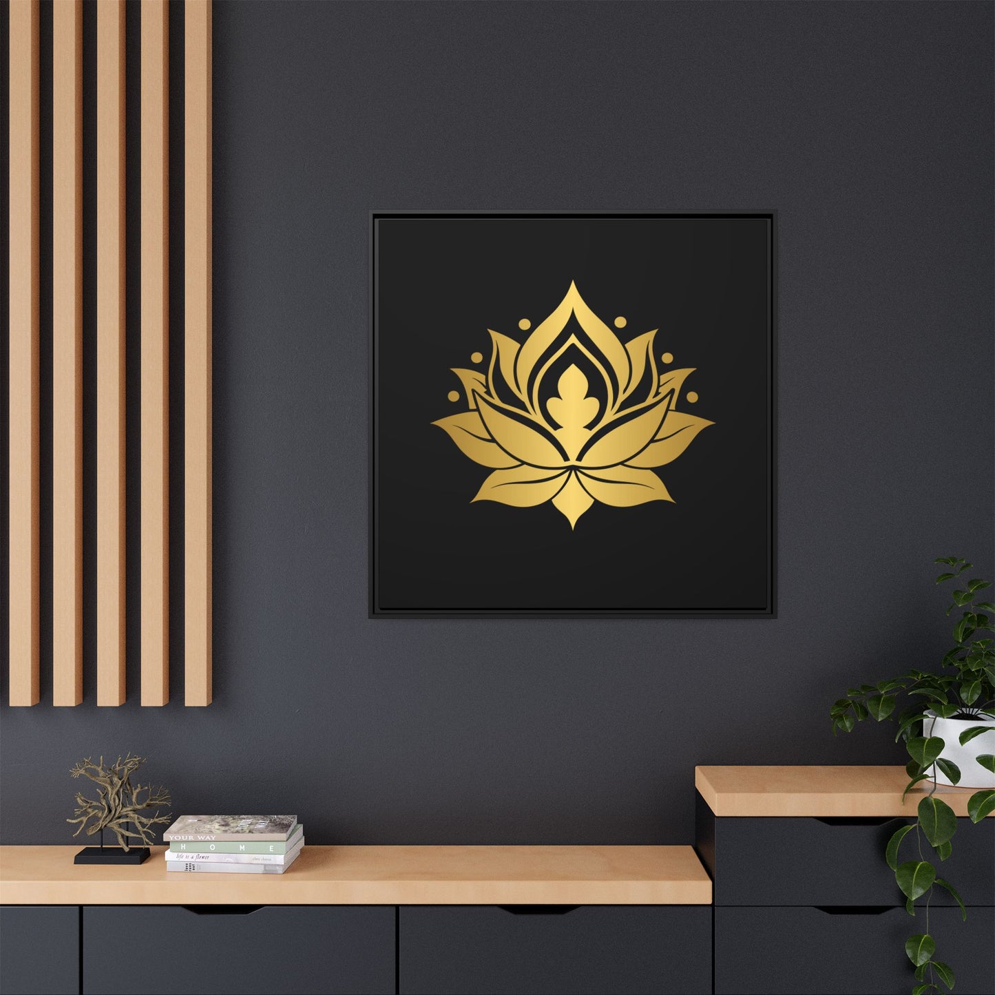 Matte Canvas, Framed (Multi-color)