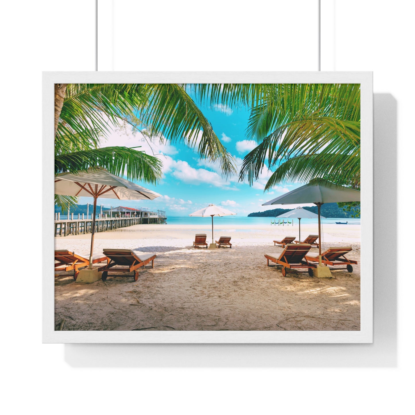 Horizontal Framed Poster • Urlaubsmotiv