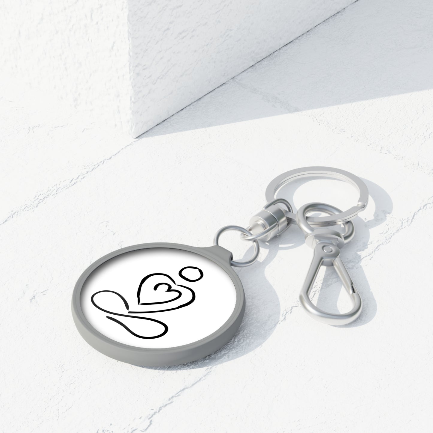 YOGA LIEBE HERZ MEDITATION • Edler Luxus Schlüsselanhänger mit Karabiner für Frauen & Männer