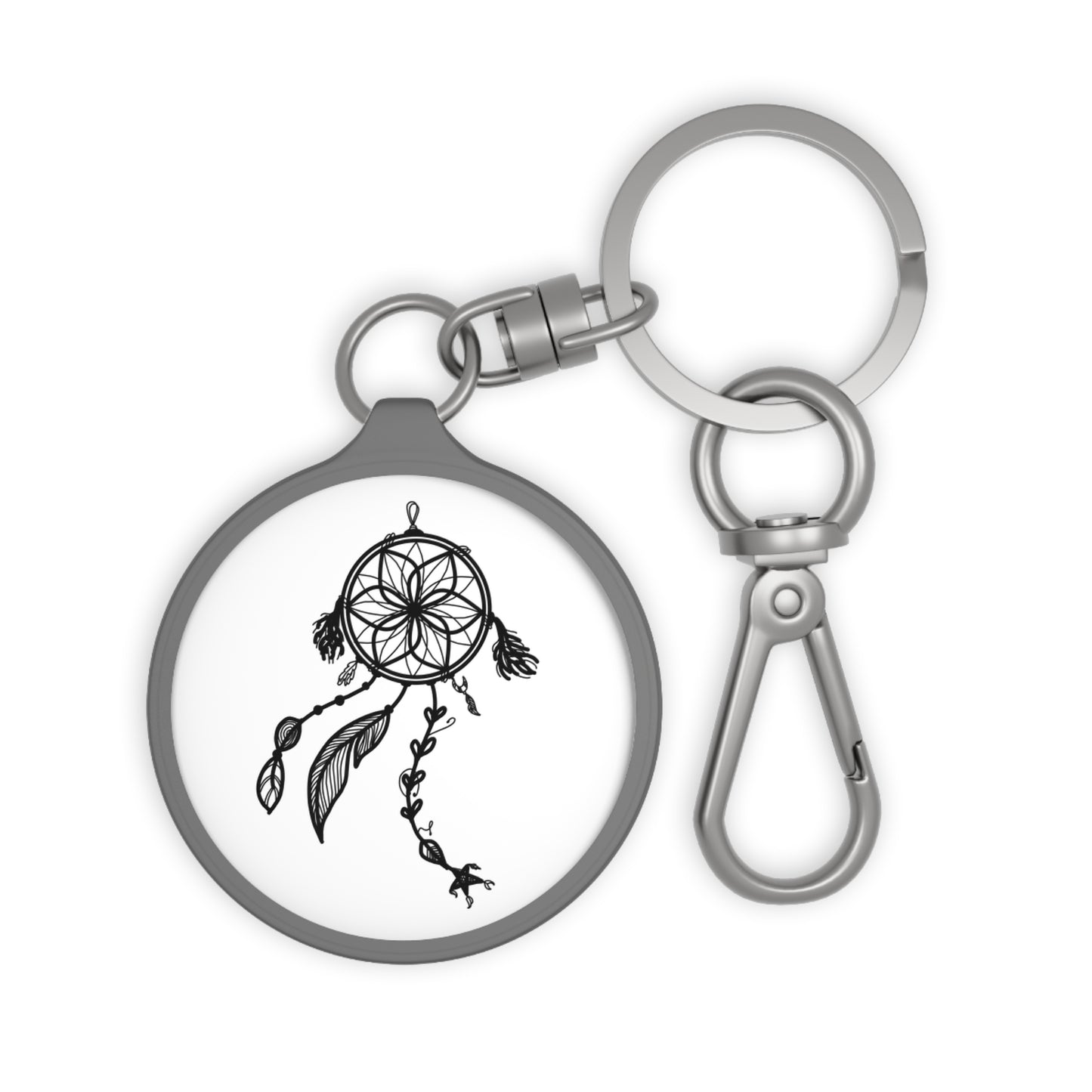 TRAUMFÄNGER - GLÜCKSBRINGER - INDIANISCHES SYMBOL • Edler Luxus Schlüsselanhänger mit Karabiner für Frauen & Männer