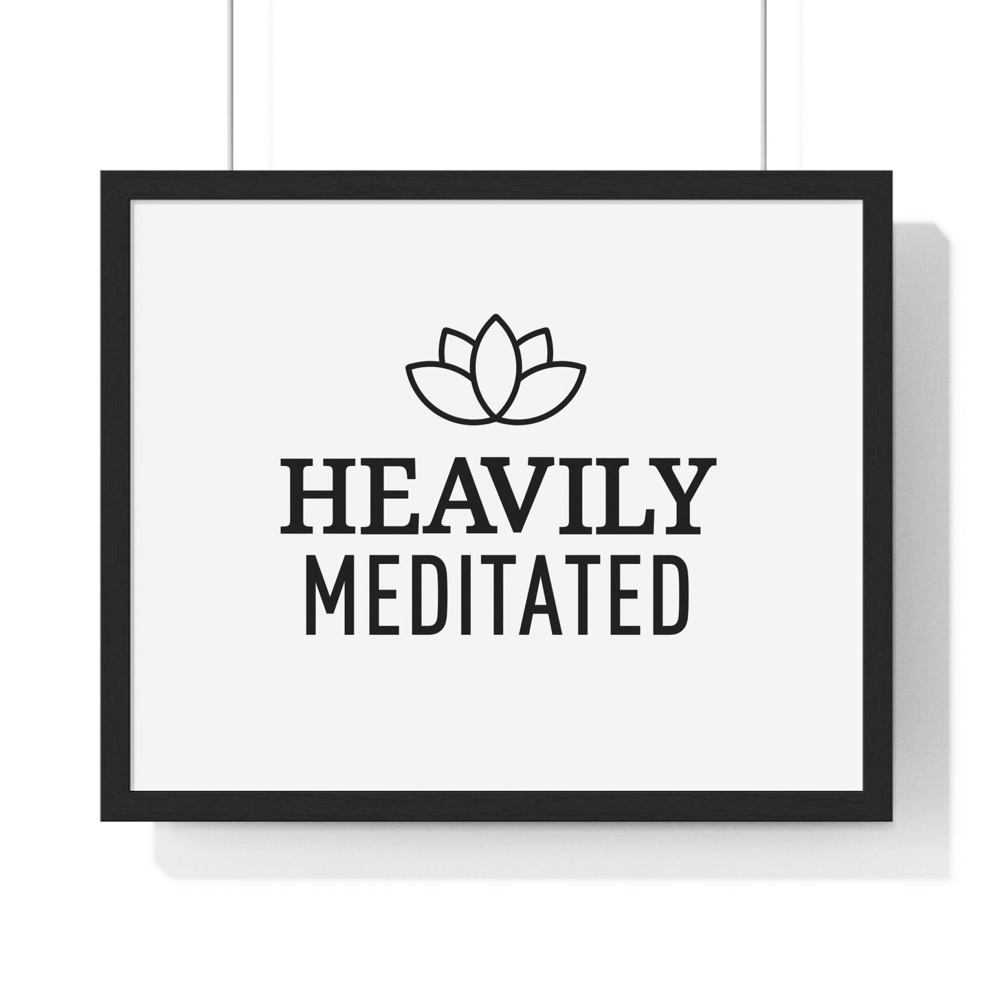 Horizontal Framed Poster - YOGA SANTA