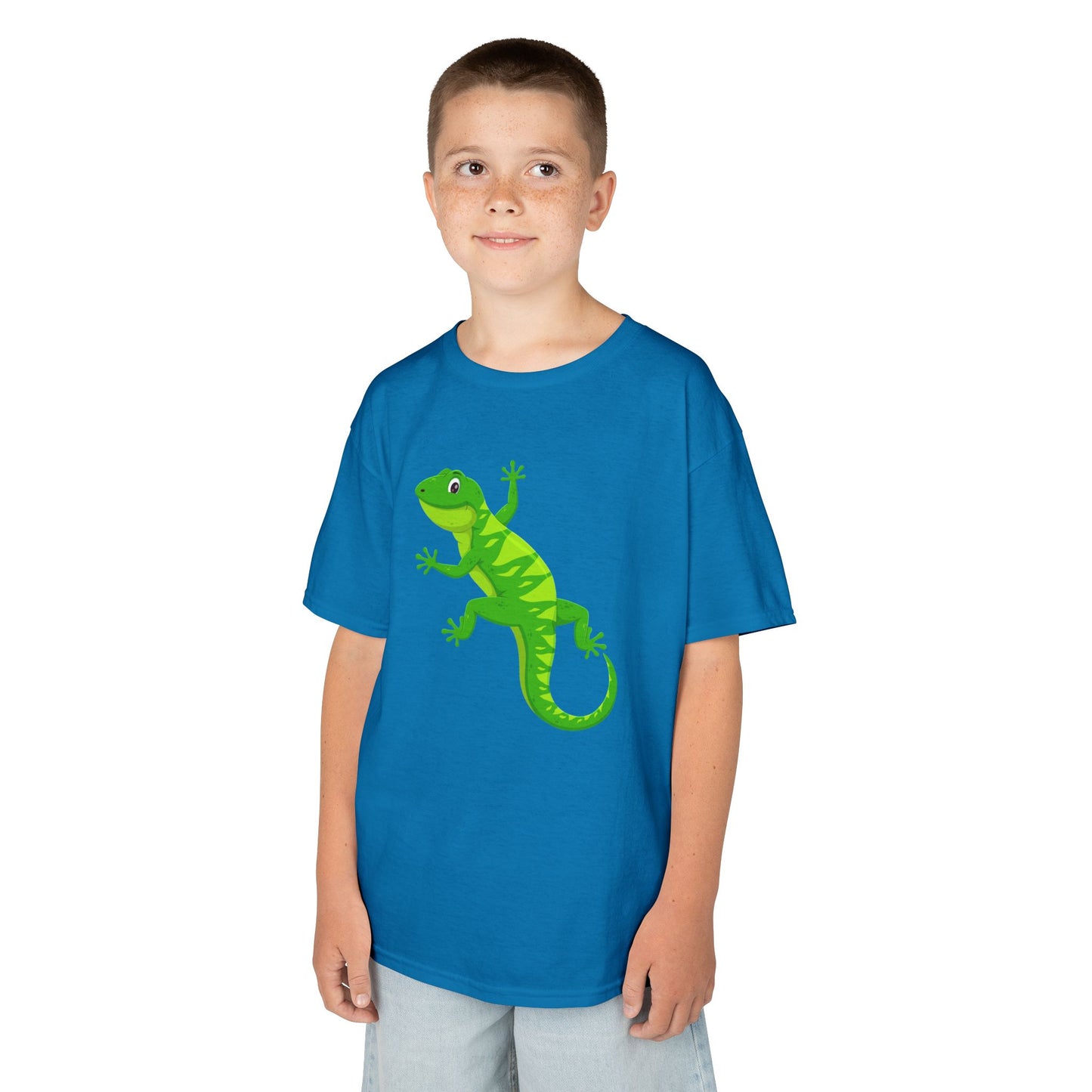 GECKO EIDECHSE LUSTIG NIEDLICH SÜß • Kinder Oversize T-Shirt für Mädchen & Jungen (7–16 Jahre) • BIO Baumwolle 🌿
