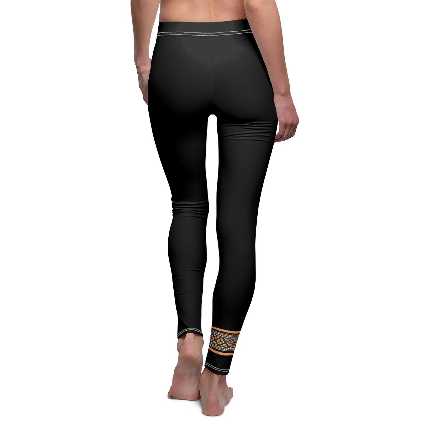 MAYA ZEICHEN SYMBOL AZTEKEN MEXIKO PERU INKA • Damen Leggins Elegant Schwarz • Beste Leggings für Sport & Freizeit