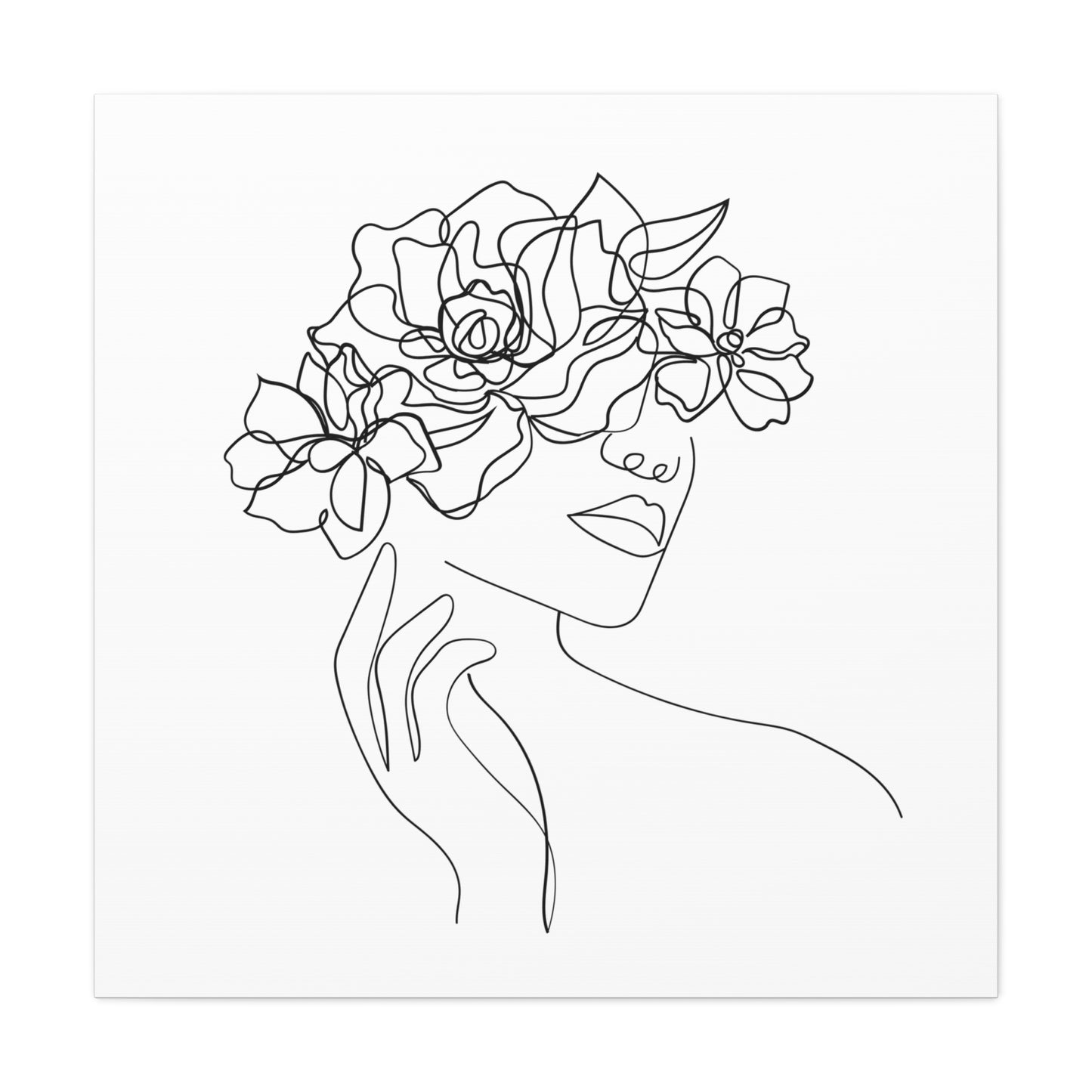 Deko Leinwand Weiss auf Holzrahmen gespannt - Kiefernholz , 1.25" Mit dekorativem Kunstdruck Bild