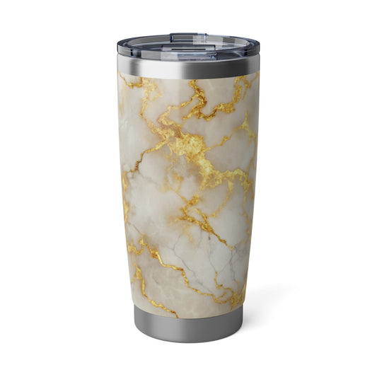 MARMOR WEISS GOLDENE ADERN LUXURIÖS • Thermo-Reisebecher XL • 590 ml • Tumbler Vagabond