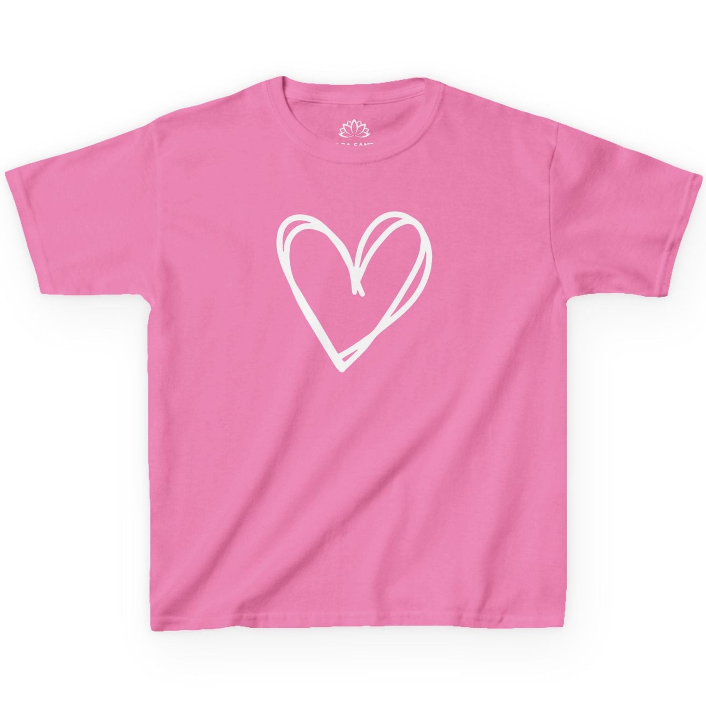 HERZ BILD HERZCHEN HANDGEZEICHNET LOVE PRINT MOTIV • Oversize Kinder T-Shirt Mädchen Jungen • BIO Baumwolle 🌿