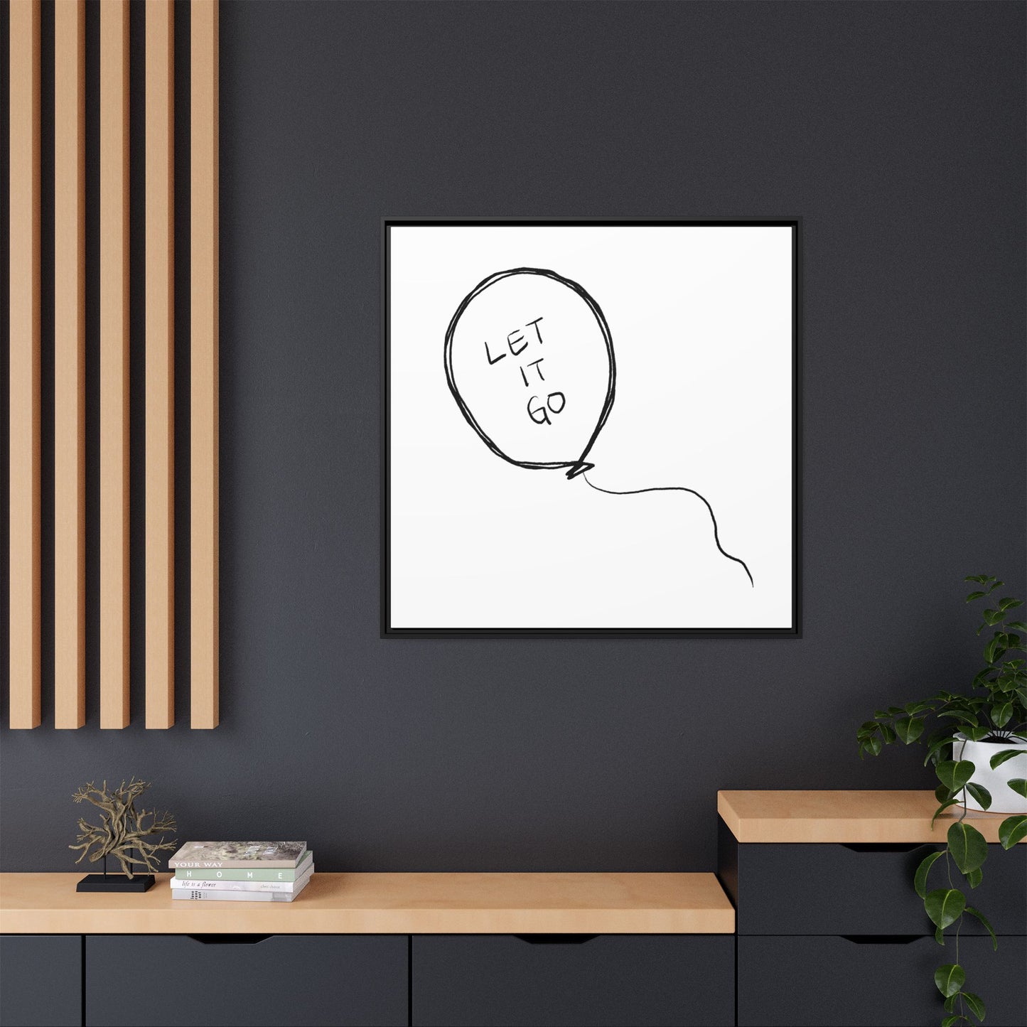 Matte Canvas, Framed (Multi-color)