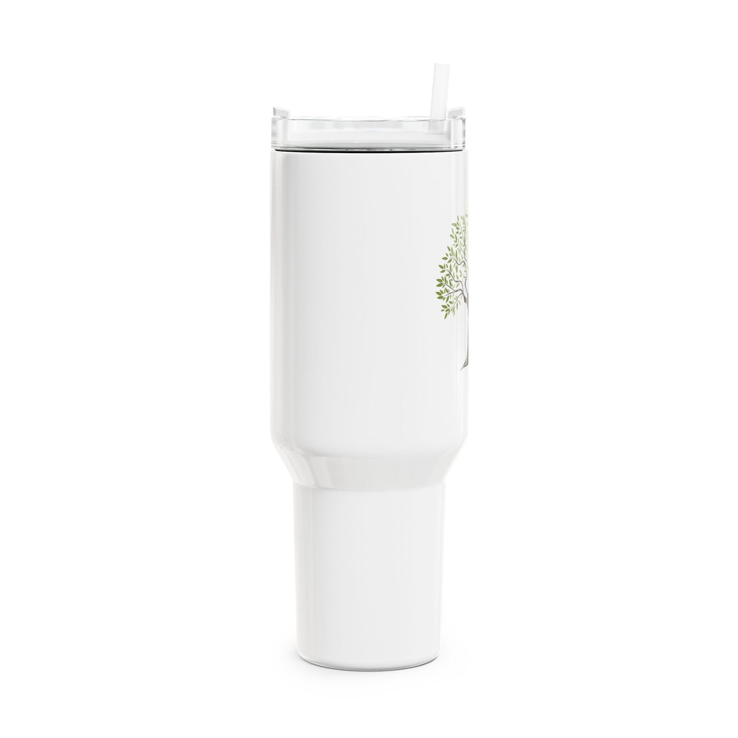 OLIVENBAUM ZEICHNUNG • Tumbler mit Henkel & Strohhalm • XXL Reisebecher 1,2L