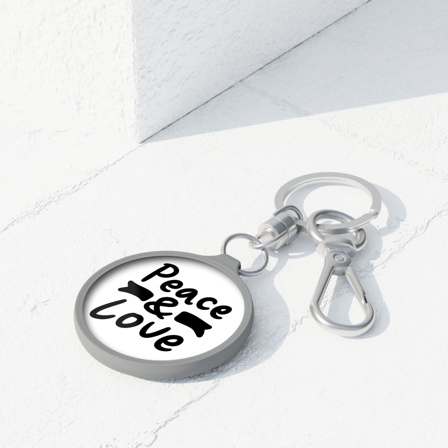 PEACE & LOVE - BOHO STYLE HIPPIE • Edler Luxus Schlüsselanhänger mit Karabiner für Frauen & Männer