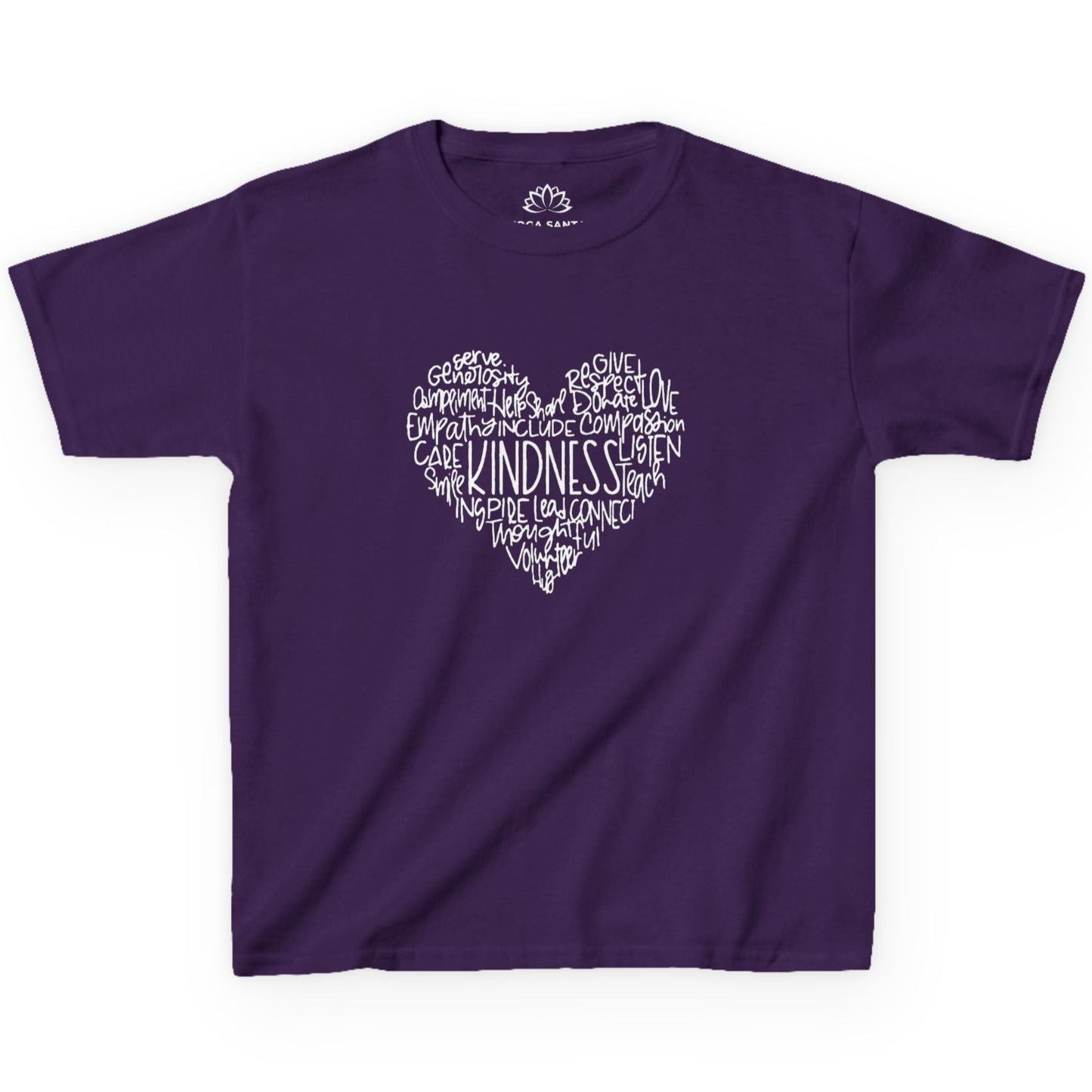 KINDNESS HERZ • LIEBESBOTSCHAFT LIEBESNACHRICHT SPRUCH HERZCHEN PRINT • Oversize Kinder T-Shirt Mädchen Jungen • BIO Baumwolle 🌿