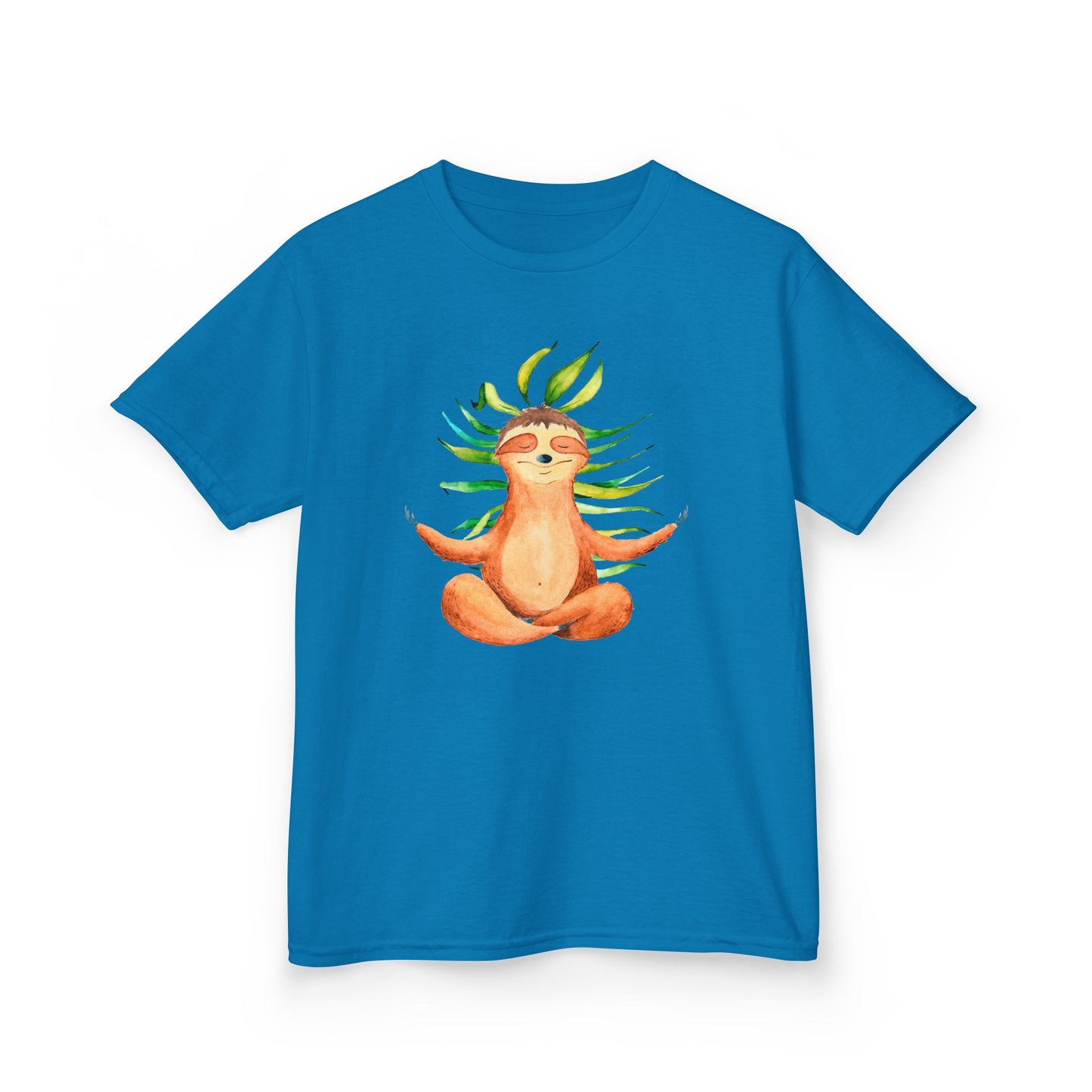 FAULTIER SLOT NIEDLICH SÜß MEDITATION YOGA • Kinder Oversize T-Shirt für Mädchen & Jungen (7–16 Jahre) • BIO Baumwolle 🌿