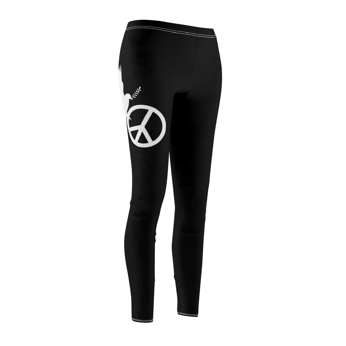 FRIEDENSTAUBE PEACE ZEICHEN FRIEDESNZEICHEN FRIEDENSSYMBOL • Damen-Leggings mit Print Aufdruck • Beste Leggings für Sport & Alltag