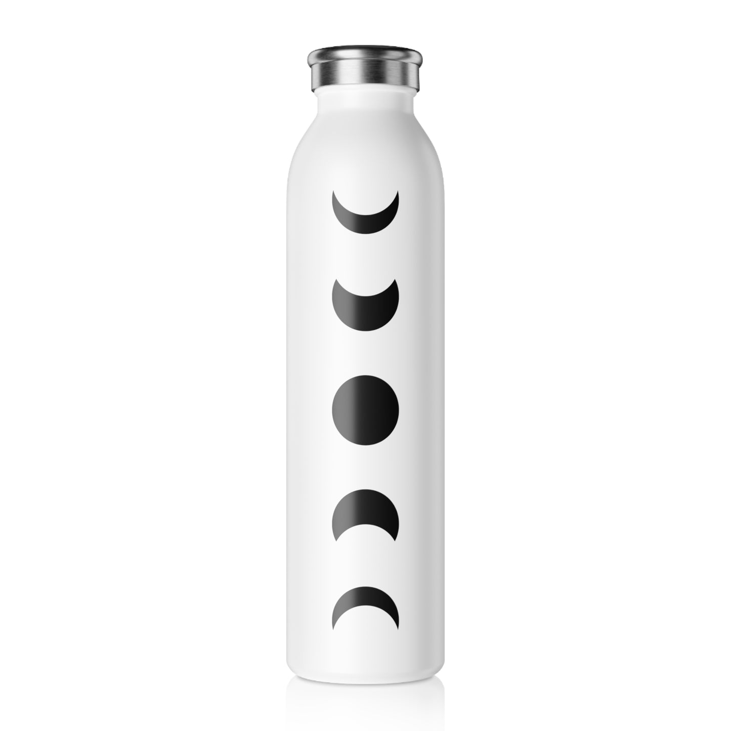 MONDPHASEN MONDZYKLUS • Edelstahl Thermosflasche SLIM • 600 ml