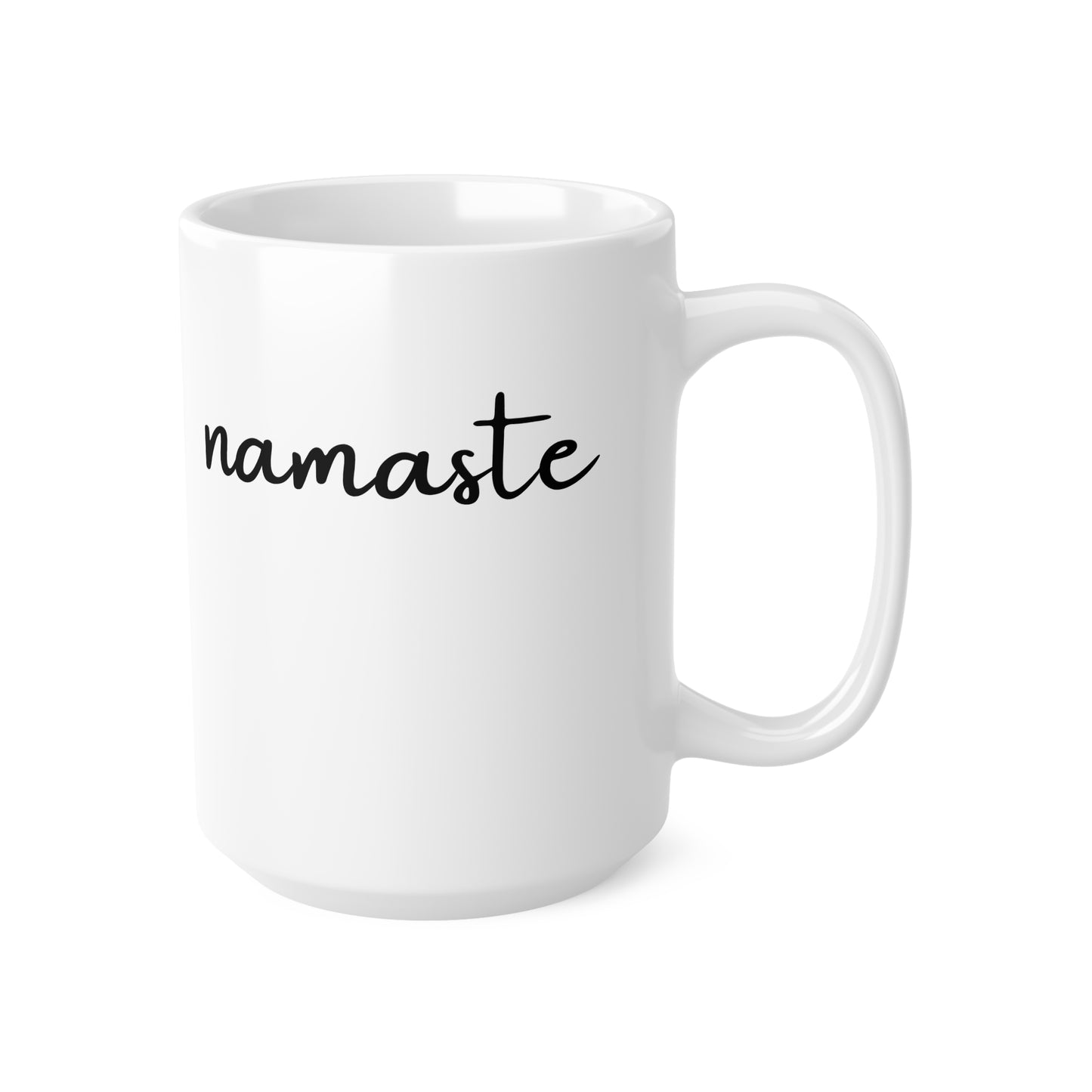 NAMASTE YOGA SPRUCH • 440ml XXL Kaffeebecher - YOGA SANTA