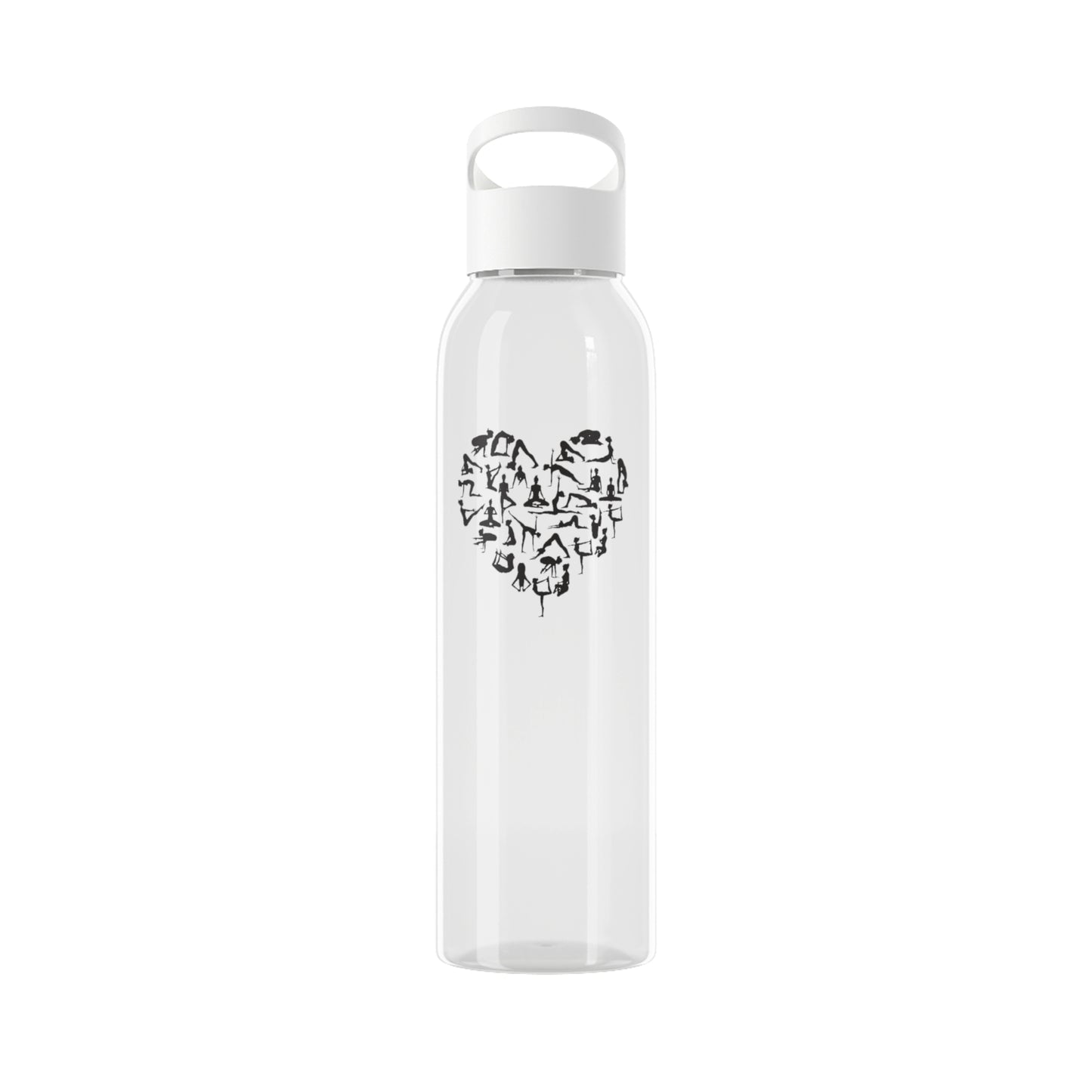 YOGA POSEN HERZ CLIPART ASANAS • MUST HAVE FÜR JEDEN YOGI •Wasserflasche Sky 650 ml