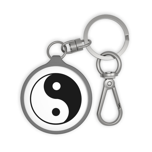 YING YANG SYMBOL - SPIRITUELLES ZEICHEN • Edler Luxus Schlüsselanhänger mit Karabiner für Frauen & Männer